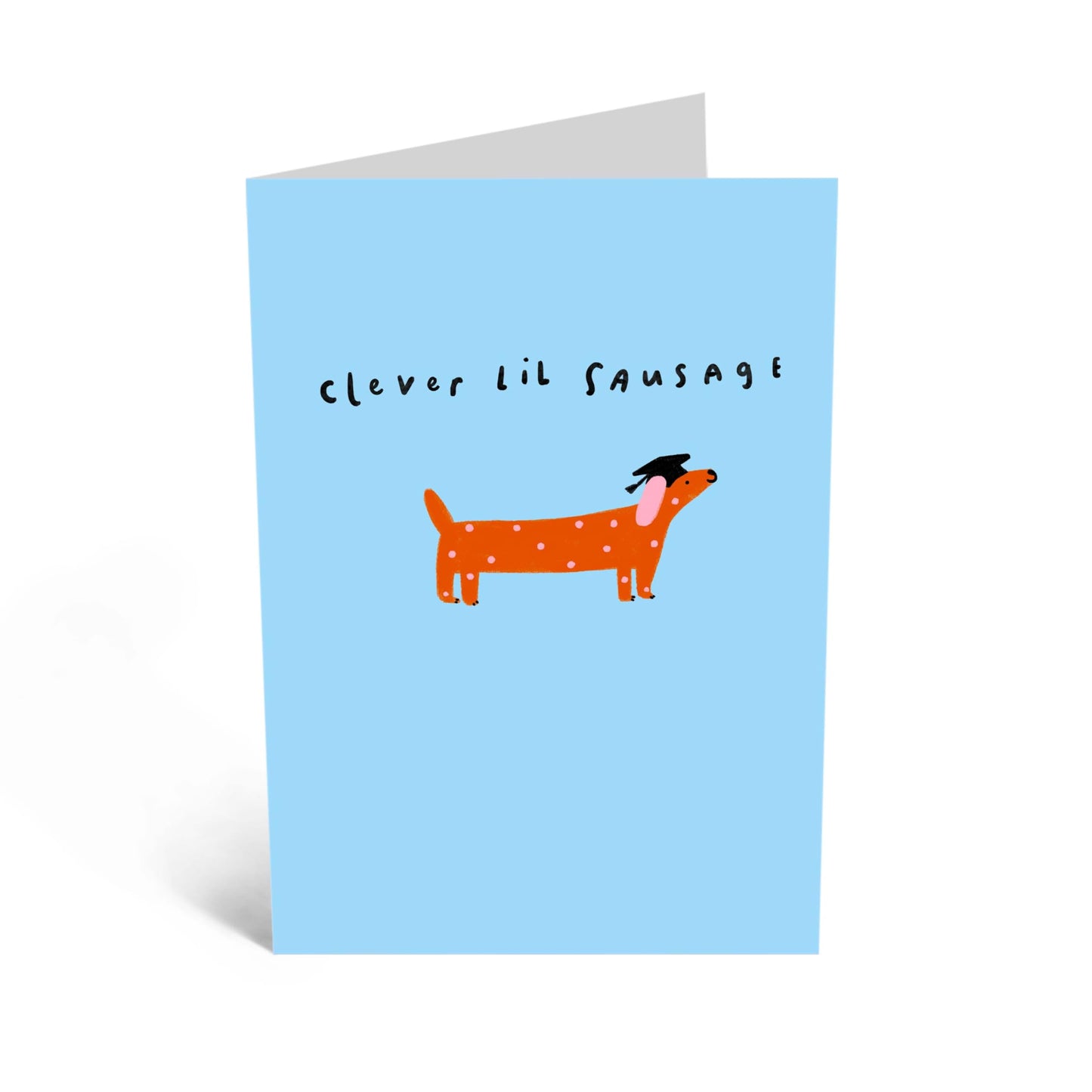 Lovely Greeting Card - 'CLEVER LIL SAUSAGE' - Perfect for Celebrating Friends with a Playful Twist - Ideal for Him Her Brother Sister Friends Family Girlfriend BFFs - Comes With Stickers By Central 23