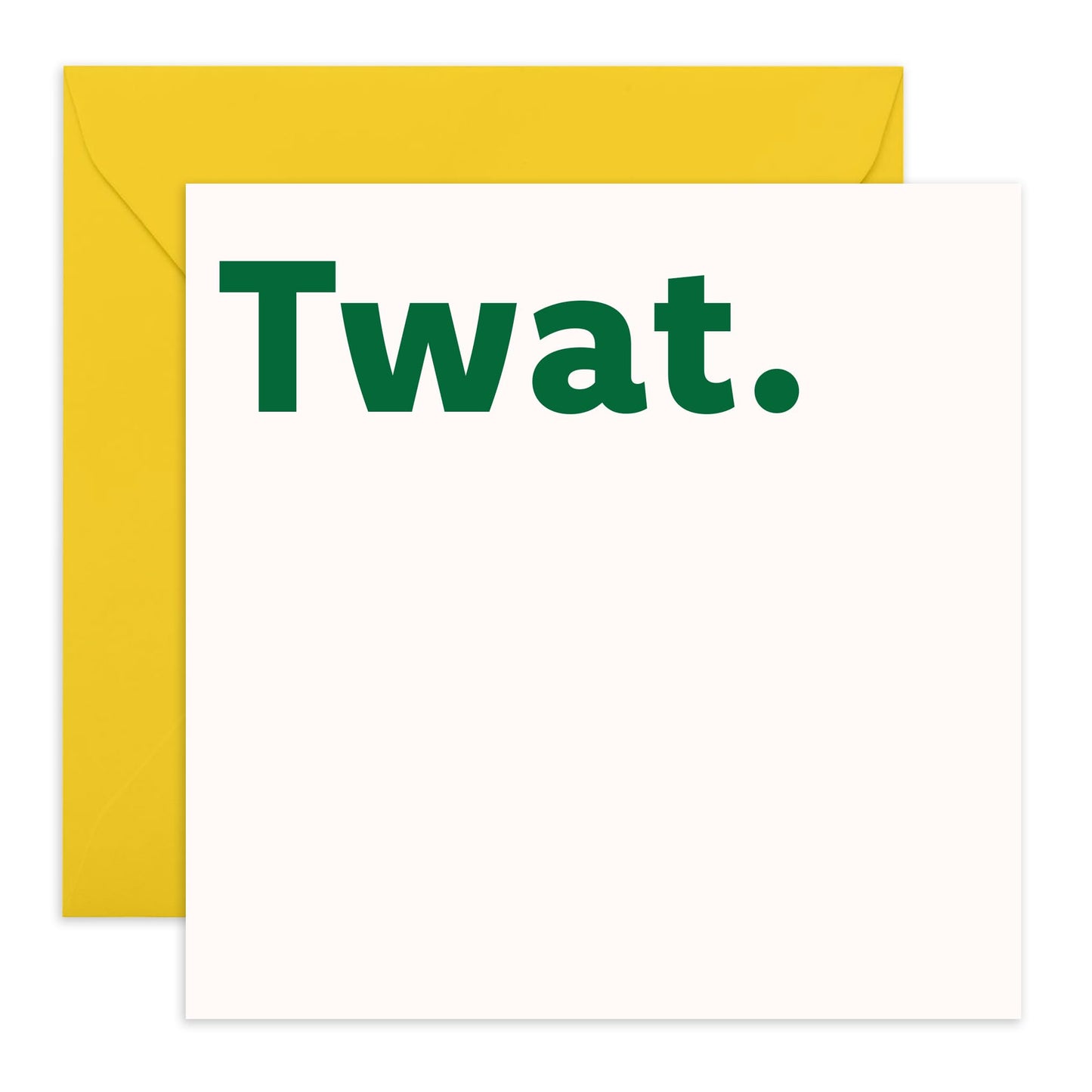 Hilarious Simple Birthday Card - 'Tw*t' - Gifts for Bestie, Best Friend, Colleague, Co-worker, BFF, Bruv, Buddies, Him, Bro - Just Kidding - Comes with Fun Stickers