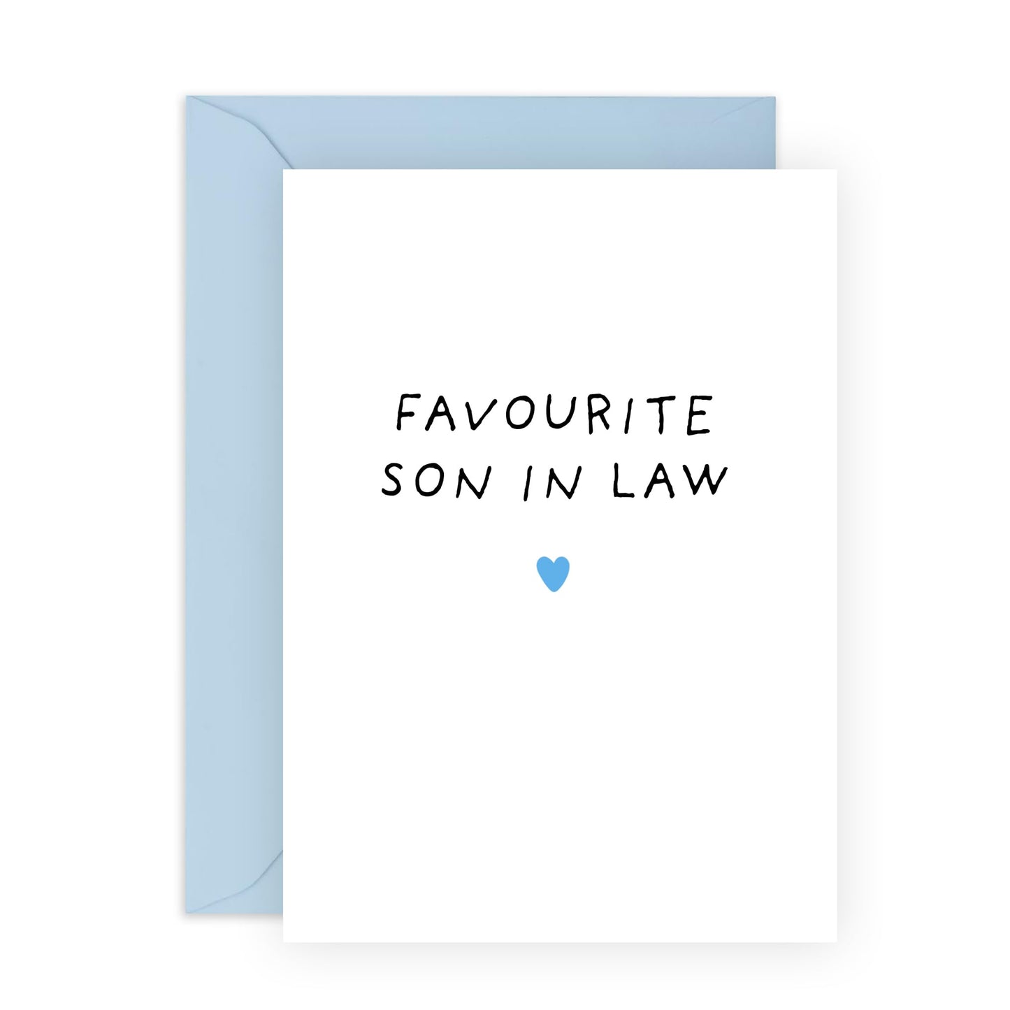 Son In Law Birthday Card - To My Favourite Son-in-law - Congratulations Well Done Good Luck Greeting Cards - Son In Law Father's Day Card - Gift For Men Him - Comes With Stickers By Central 23