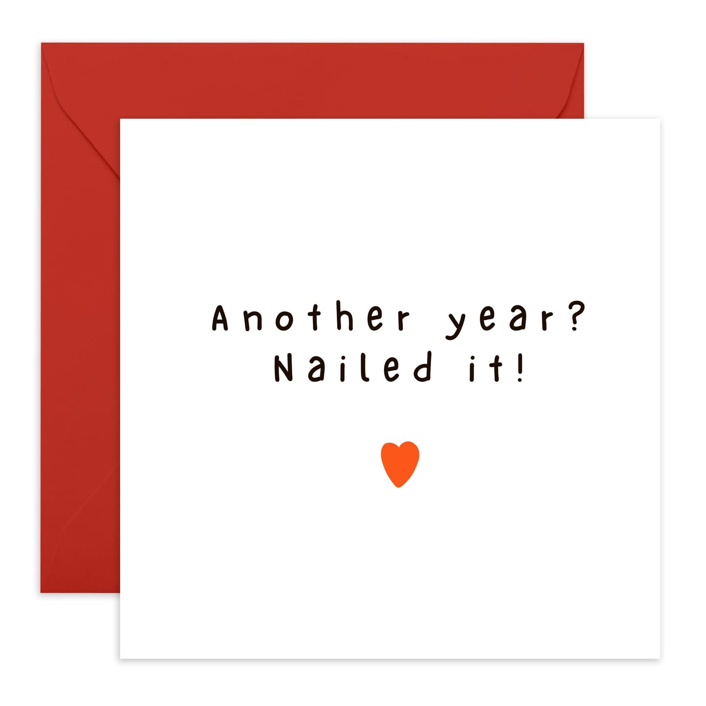 Happy Anniversary Cards - Nailed Another Year! - Wedding Anniversary Card For Husband Wife Partner Spouse - Romantic Gifts For My Wife - Comes With Cute Stickers By Central 23