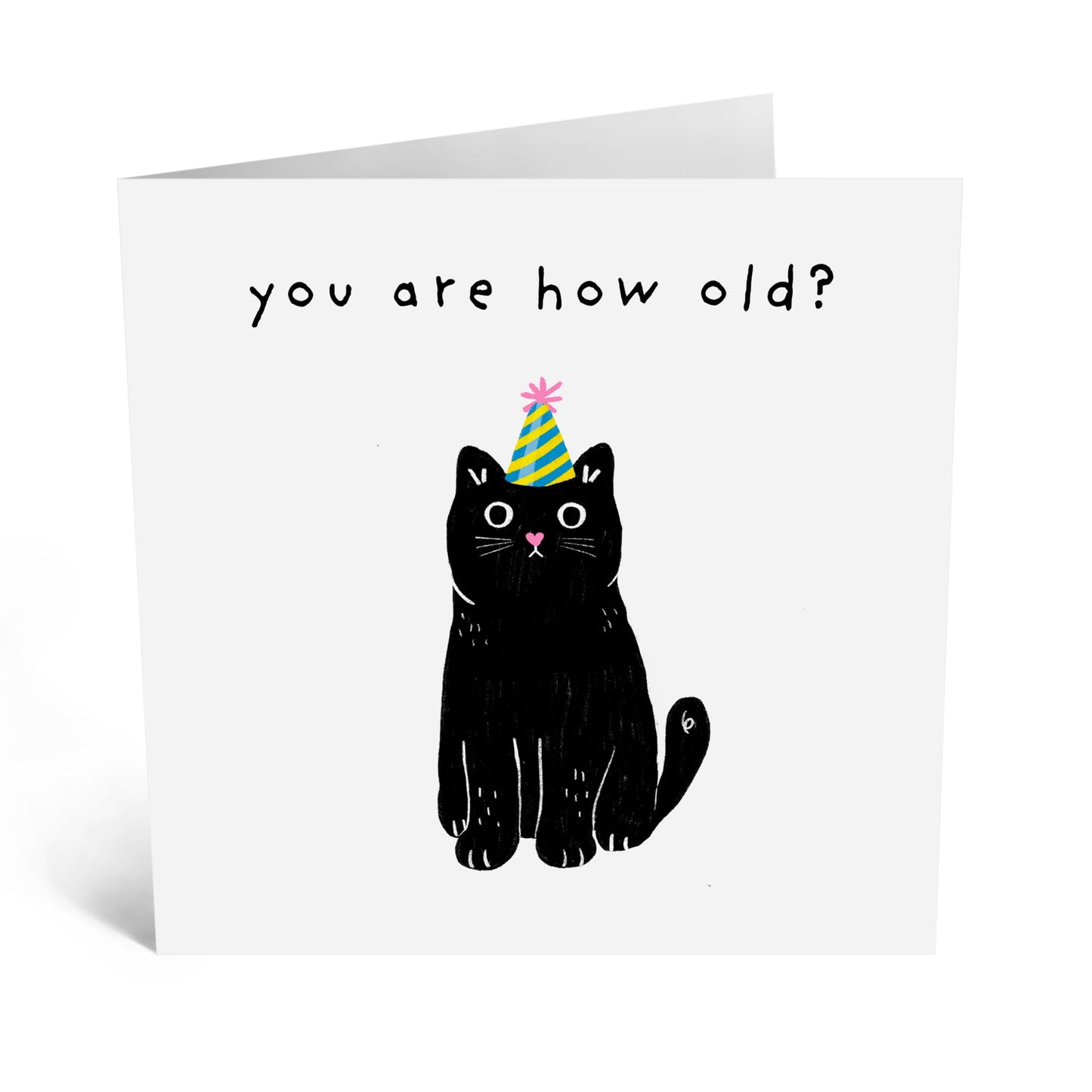 Funny Birthday Card - 'YOU ARE HOW OLD?' - Perfect for Celebrating Milestones with a Playful Nudge - Ideal for Friends Family BFFs Besties Colleague MUM Dad Sisters - Comes With Stickers By Central 23
