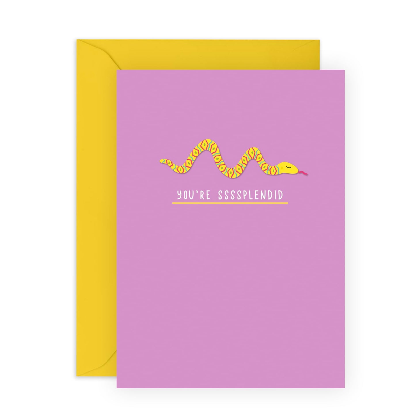 Encouragement Cards - You Are Ssssplendid - Funny Thank You Cards For Men Women - Cute Appreciation Gifts For Mum Wife Daughter Sister - Comes With Stickers By Central 23