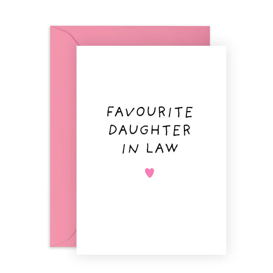 Daughter In Law Birthday Card - To My Favourite Daughter-in-law - Congratulations Well Done Good Luck Greeting Cards For Women - Daughter In Law Mother's Day Card - Comes With Stickers By Central 23