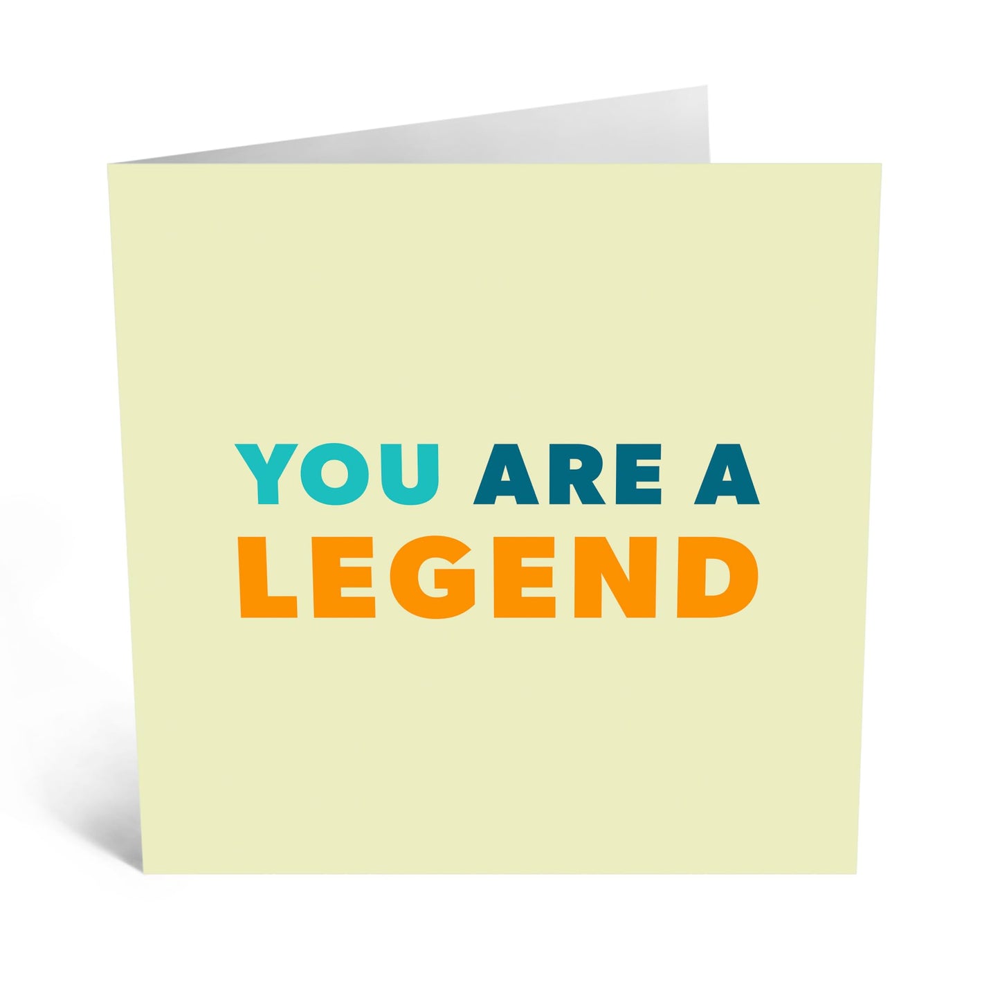 Greeting Card - 'YOU ARE A LEGEND' - Perfect for Honoring Someone Special with a Bold and Admiring Message - Ideal for Celebrating Achievements and Unique Qualities - Comes With Stickers By Central 23