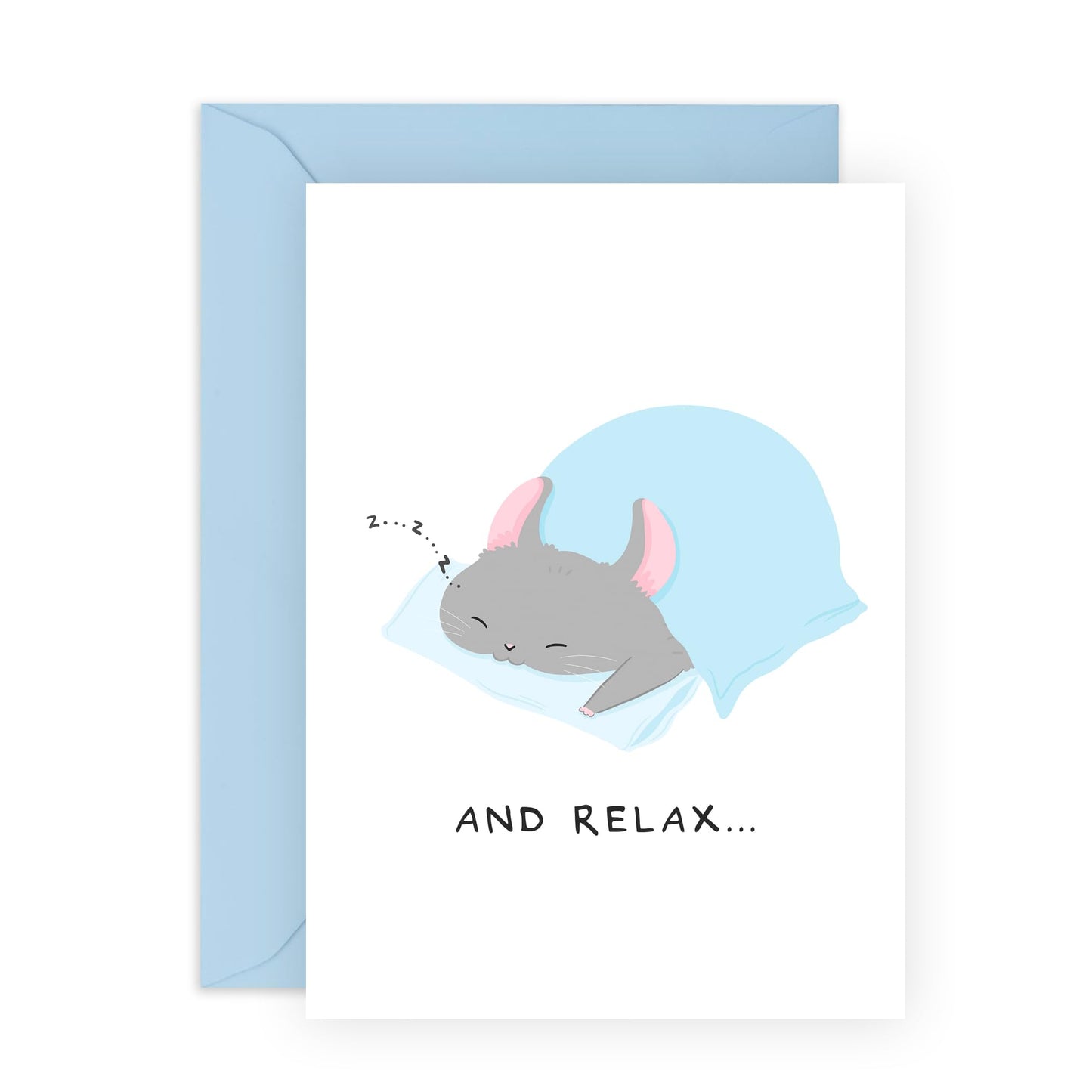 Greeting Cards For Men Women - Chinchilla Relax - Mothers Day Card For Mum - Fathers Day Card Dad - Gifts For Her Him - Comes With Stickers - By Central 23