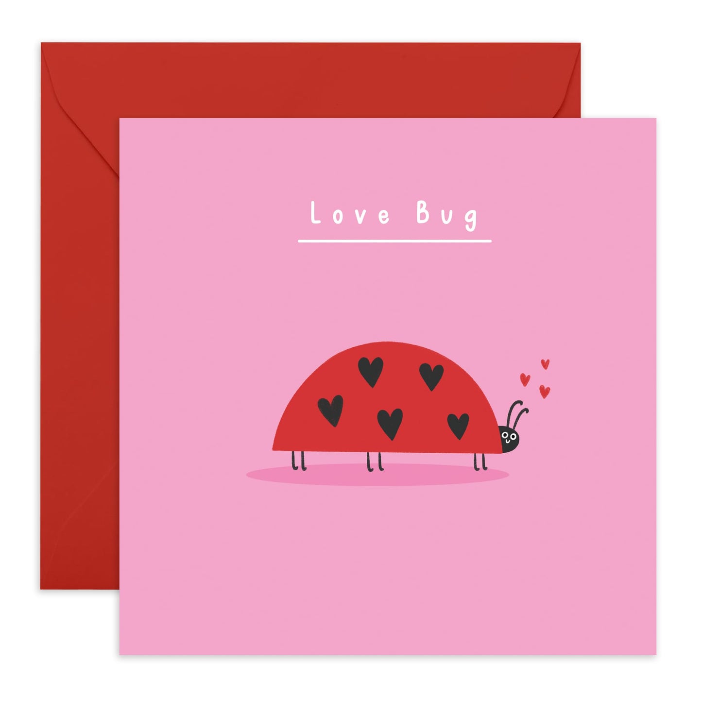 Anniversary Card For Couple Him Her - Love Bug - Valentines Day Cards For Boyfriend Girlfriend Partner - Love Cards For Wife Husband - Gifts For Men Women - Comes With Fun Stickers By Central 23