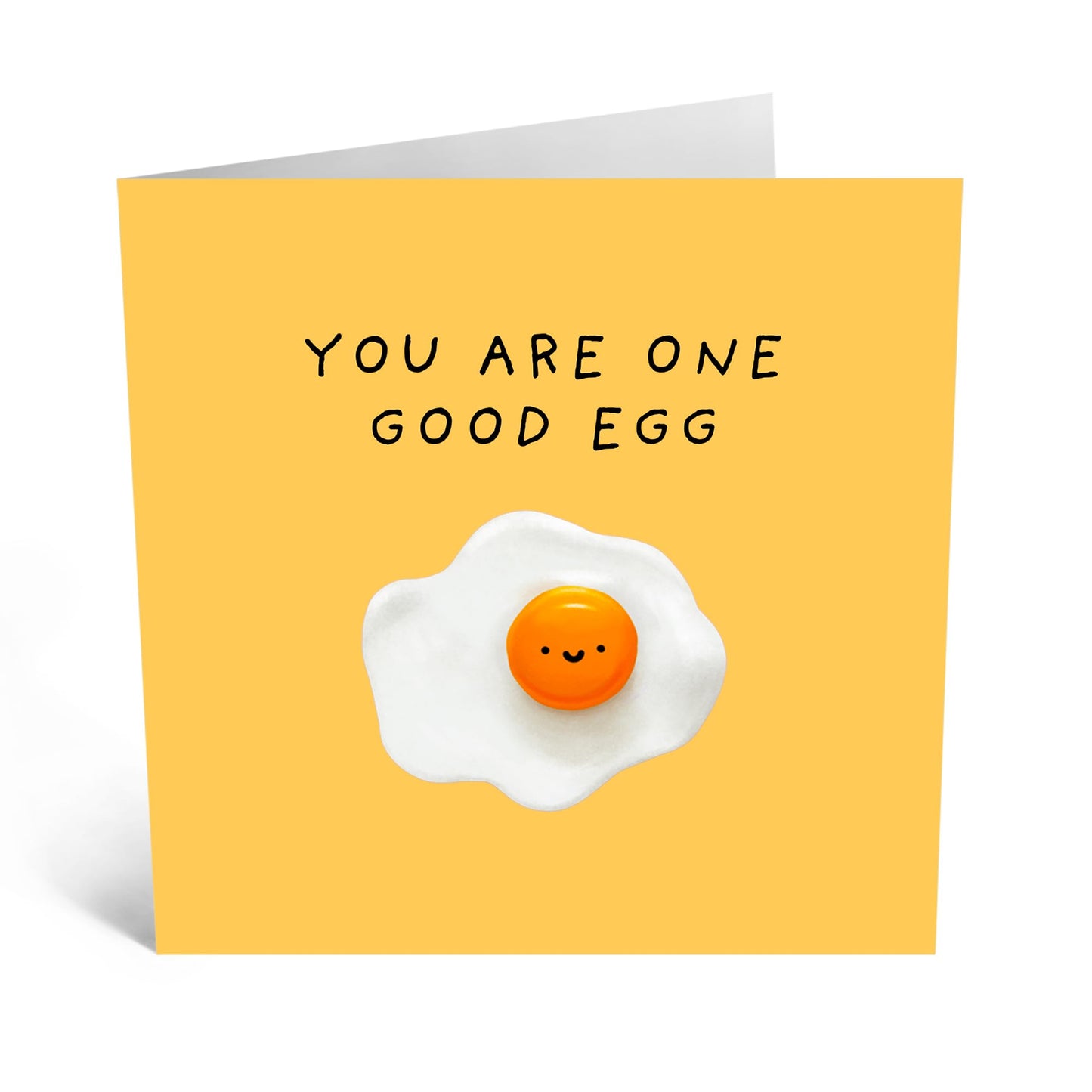 Cheerful Greeting Card - 'GOOD EGG!' - Perfect for Celebrating Kindness and Positivity with a Fun Touch - Ideal for Friends Family Besties BFFs Colleagues Sisters - Comes With Stickers By Central 23