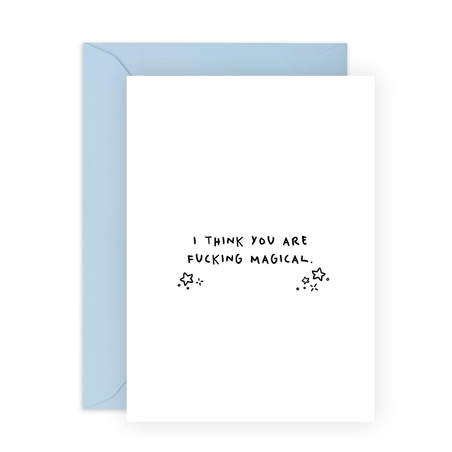 Love Cards For Her - Anniversary Card - I Think You're F***cking Magical - Valentines Day Cards For Girlfriend Boyfriend - Engagement Card For Husband Wife - Comes With Fun Stickers - By Central 23