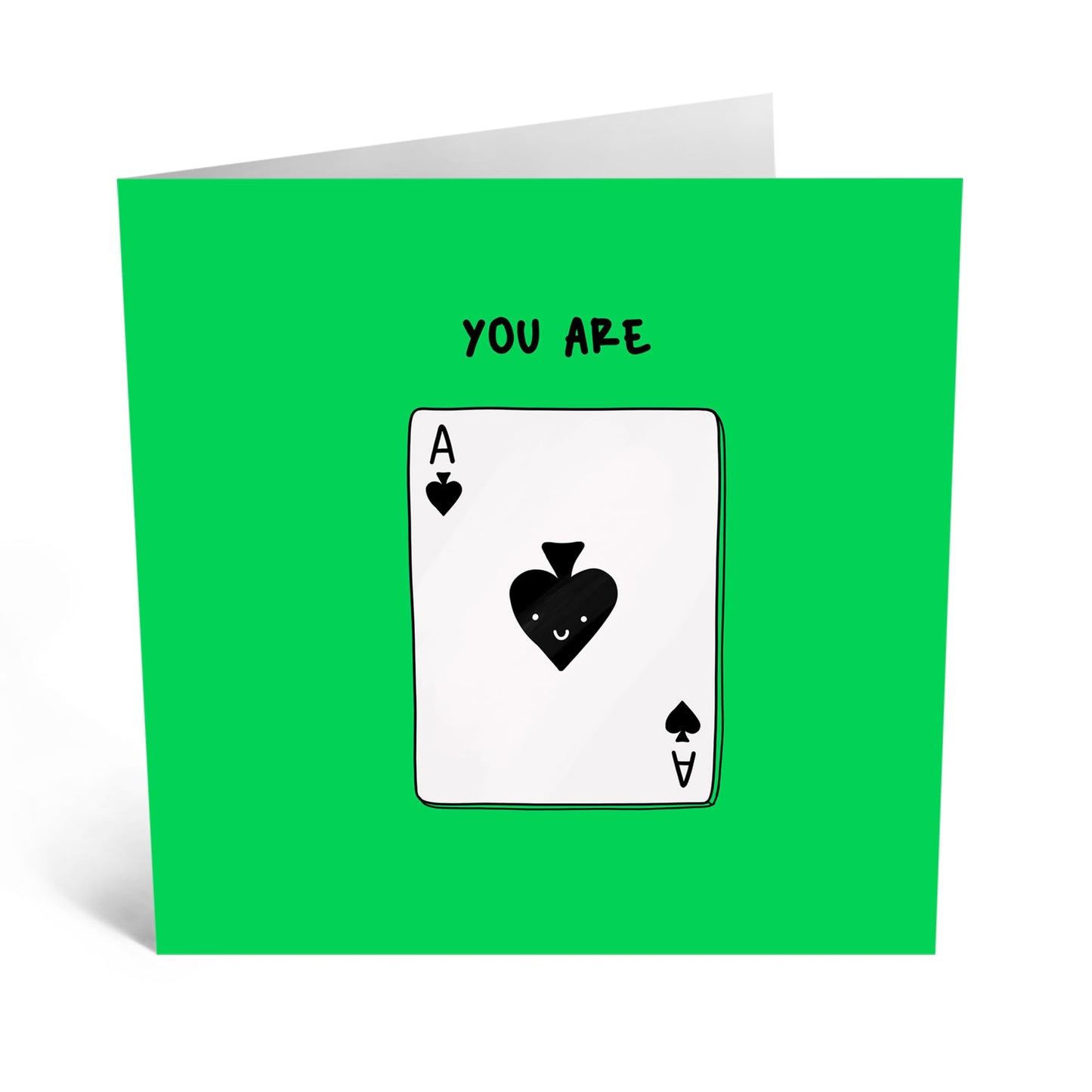 Quirky Greeting Card - 'YOU ARE ACE' - Perfect for Adding a Fun and Uplifting Touch to Any Occasion - Ideal for Him Her Friends, Family, Colleagues, Brother, Sister - Comes With Stickers By Central 23
