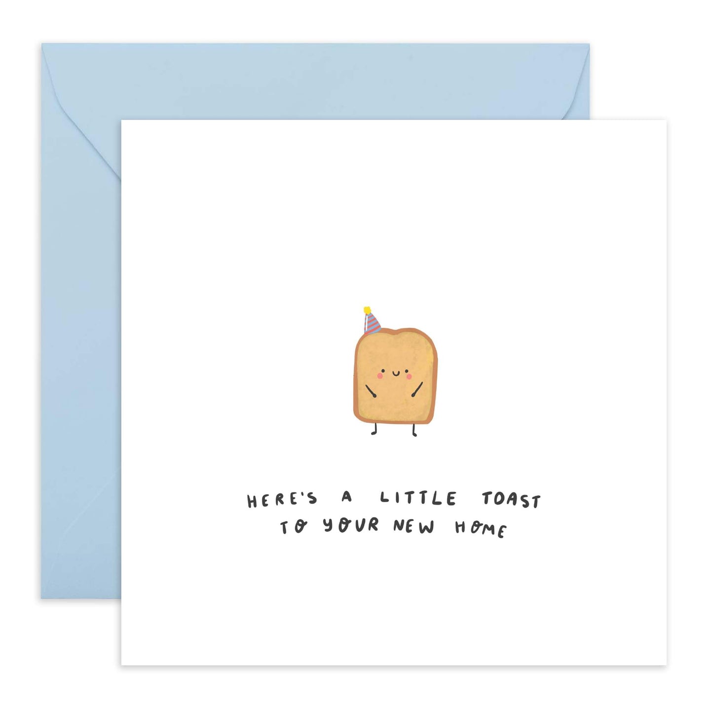 New Home Card - Toast To Your New Home - Congratulations Card For Men Women - New House Cards - New Home Cards For Family Friends Couple - Comes With Stickers And Envelope - By Central 23