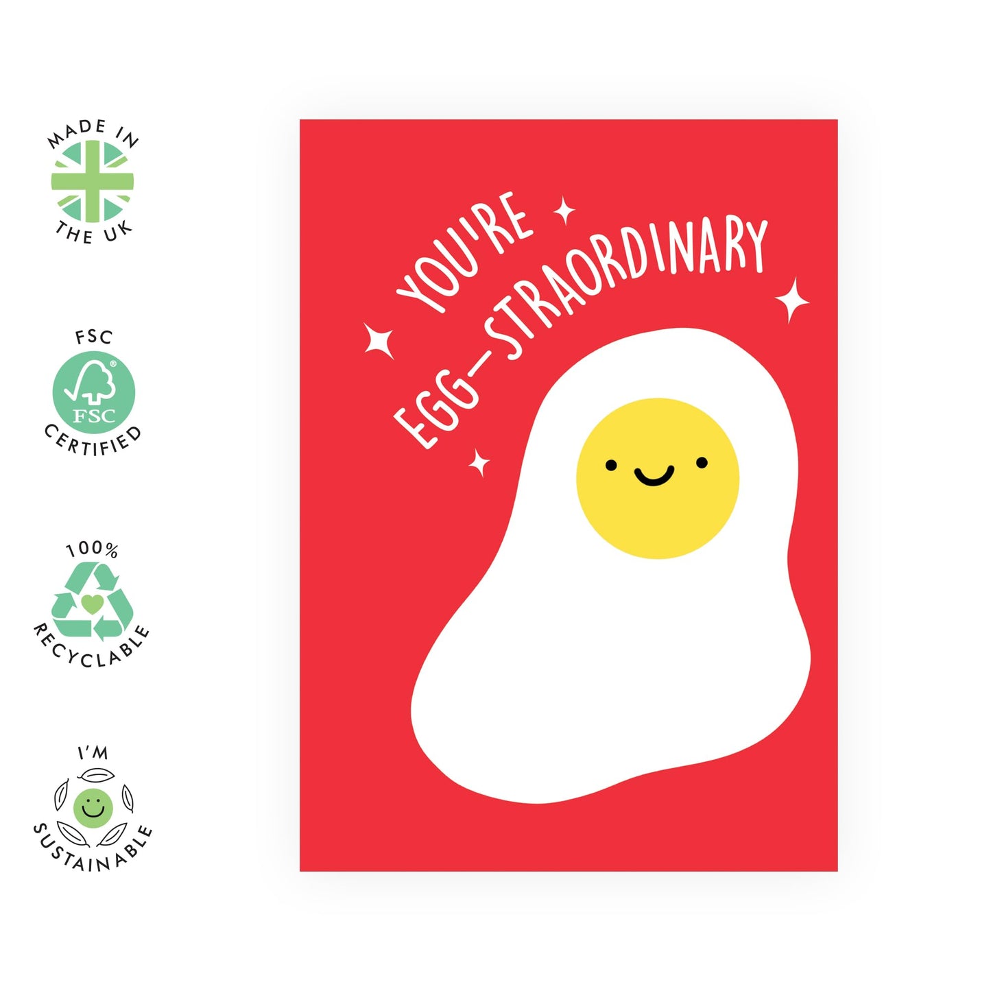 You Are Loved Cards - Greeting Cards For Women - You're Egg-straordinary - Appreciation Card For Mum Dad Wife - Thank You Cards For Friends - Gifts For Him Her - Comes With Fun Stickers By Central 23