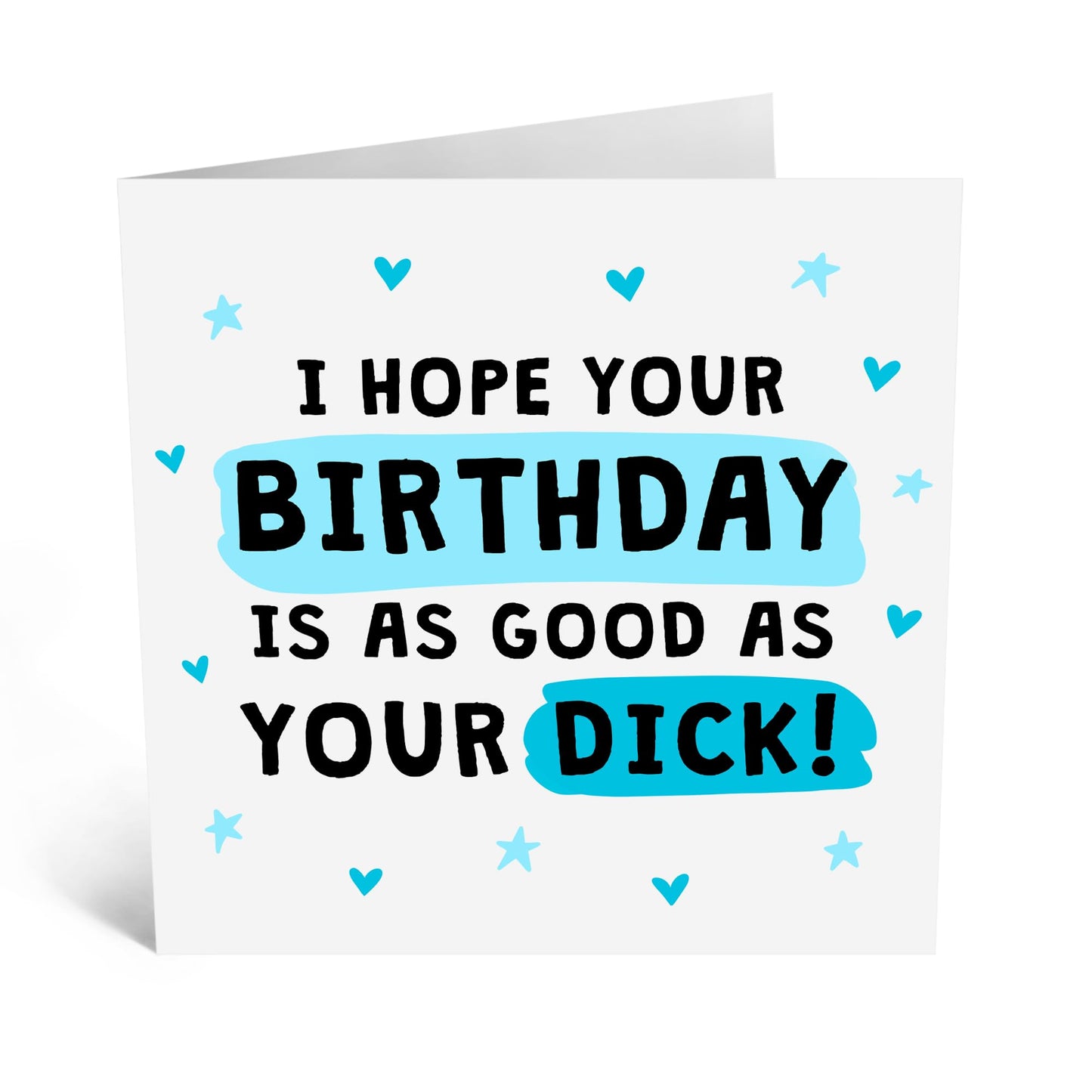 Bold Birthday Card - 'BIRTHDAY GOOD AS D**K' - Perfect for Adding a Fun and Edgy Touch to Birthday Celebrations - Ideal for Him, Husband, Boyfriend, Spouse, Partner - Comes With Stickers By Central 23