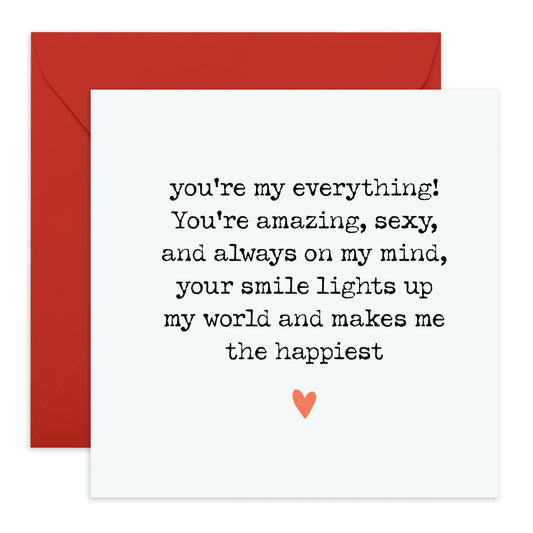 Anniversary Cards For Wife Husband - Sweet Heartfelt Words For For Boyfriend Girlfriend Special Friend - Valentine's Day Cards For Couple - Love Cards For Him Her - Comes With Stickers By Central 23
