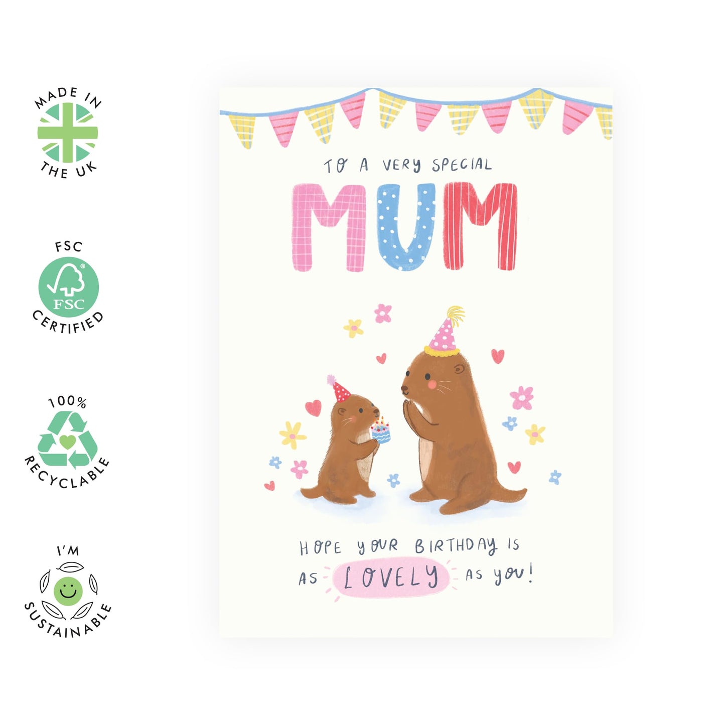 Birthday Cards For Mum - Hope Your Birthday Is As Lovely As You - Happy Birthday Cards For Mummy Mama Mom - Sweet Greeting Cards For Her - Gifts For Women - Comes With Cute Stickers By Central 23