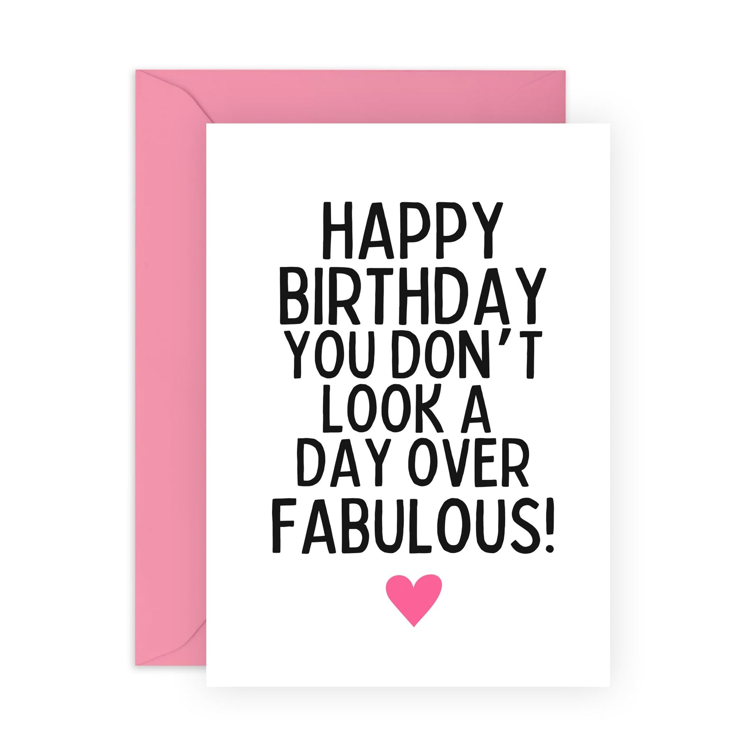 Birthday Cards For Women - You Don't Look A Day Over Fabulous! - Best Friend Birthday Cards For Her - Mum Birthday Cards And Envelopes - Gifts For Nan Auntie - Comes With Fun Stickers By Central 23