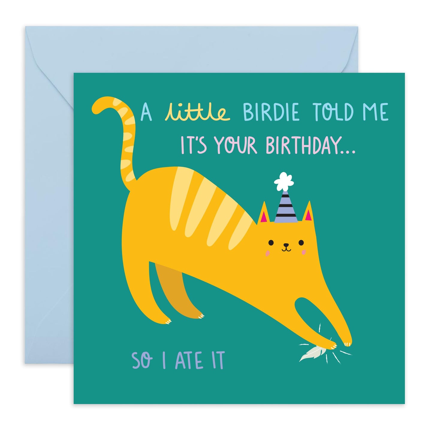 Happy Birthday Card For Her - Little Birdie Told Me It Was Your Birthday - Cute Birthday Cards For Women - Best Friend Birthday Card Female - Comes With Stickers By Central 23