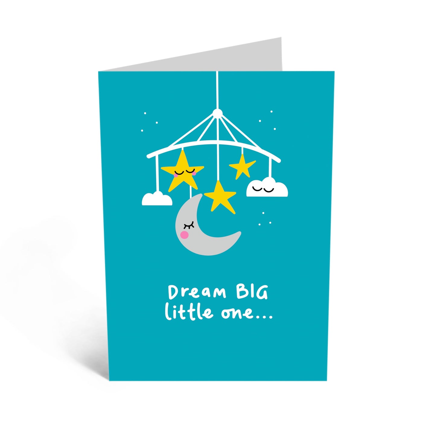 Greeting Card - 'DREAM BIG LITTLE ONES' - Perfect for Encouraging Kids and Celebrating Their Aspirations - Ideal for Him, Her, Friends, Family, and Little Dreamers - Comes With Stickers By Central 23