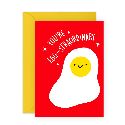 You Are Loved Cards - Greeting Cards For Women - You're Egg-straordinary - Appreciation Card For Mum Dad Wife - Thank You Cards For Friends - Gifts For Him Her - Comes With Fun Stickers By Central 23