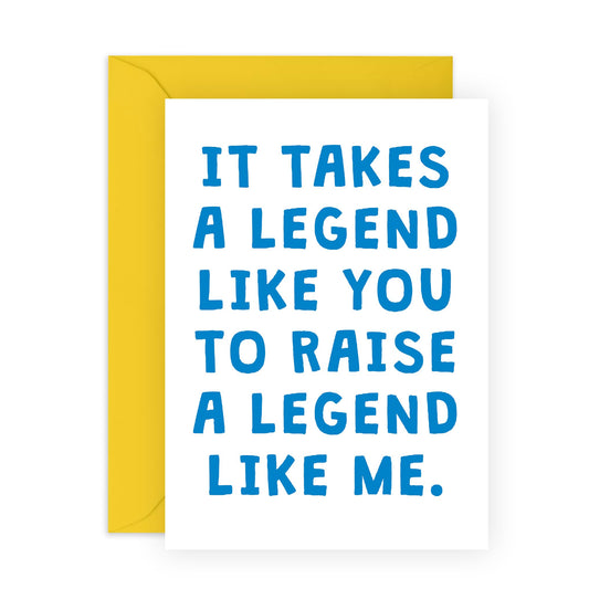 Birthday Card For Women Men - Legend Like You - Mothers Day Cards For Mum Aunt Nan - Fathers Day Cards For Dad Uncle - Greeting Cards From Son Daughter - Comes With Fun Stickers By Central 23