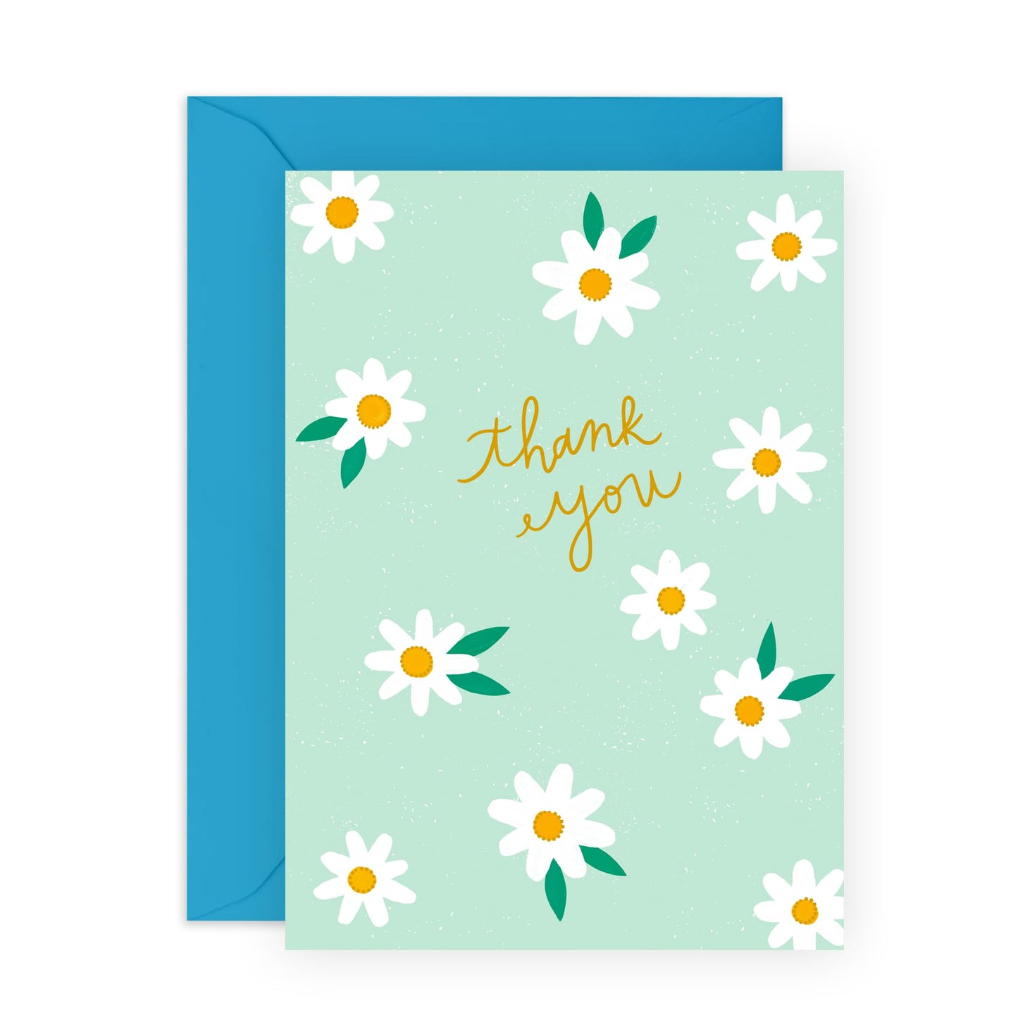 Floral Thank You Card For Her - Daisy - Pretty Appreciation Greeting Cards For Female Ladies Women - Flower Thank You Cards - Comes With Stickers - By Central 23