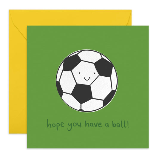 Good Luck Card - Hope You Have A Ball! - Best Of Luck, Break A Leg, You Can Do It Greeting Cards For Son Daughter Friends - Driving Test, Exam, Competition Gifts - Comes With Stickers By Central 23