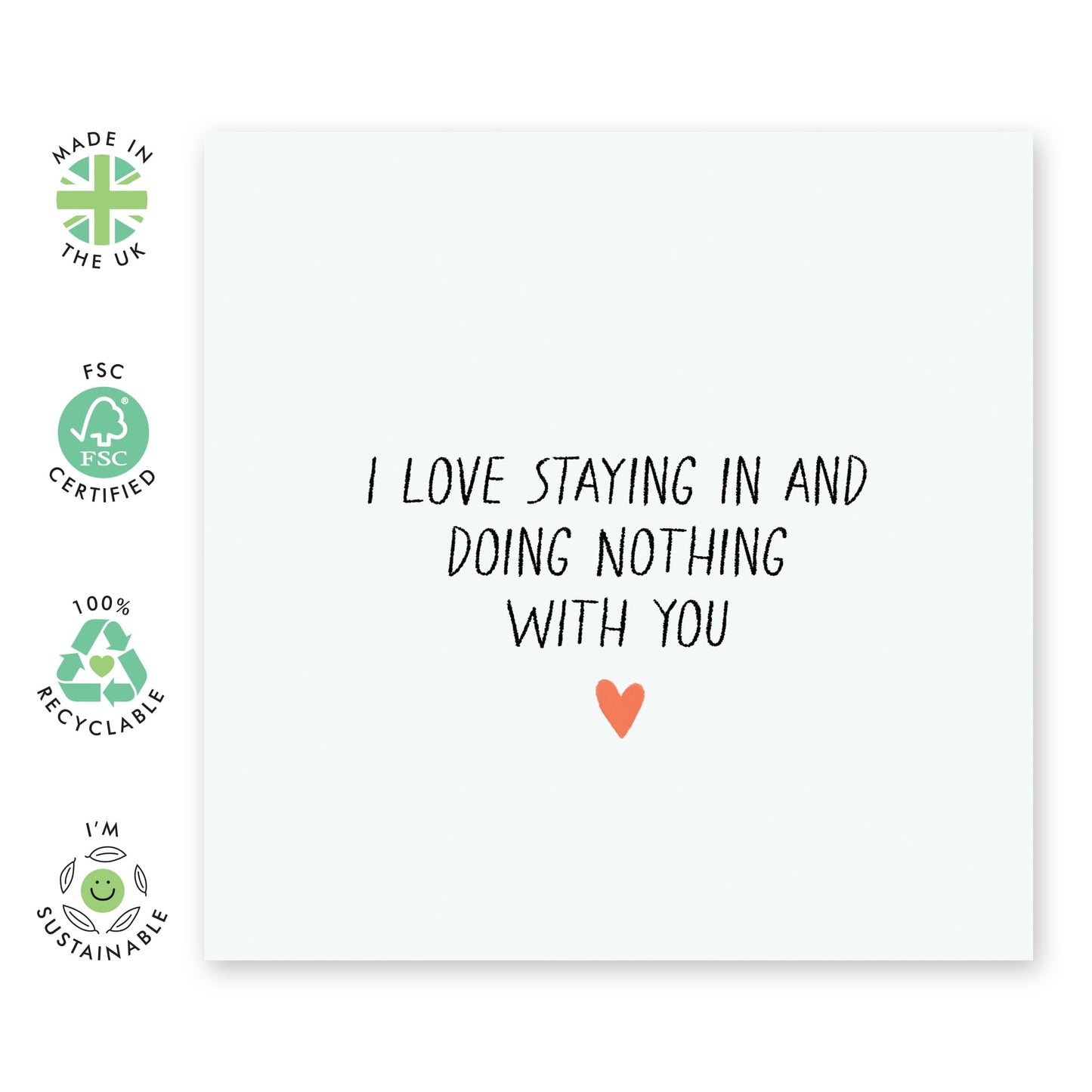 Boyfriend Birthday Card - I Love Doing Nothing With You - Sweet Anniversary Card For Wife - Valentine's Day Cards For Boyfriend Couple - Love Cards For Him Her - Comes With Stickers By Central 23