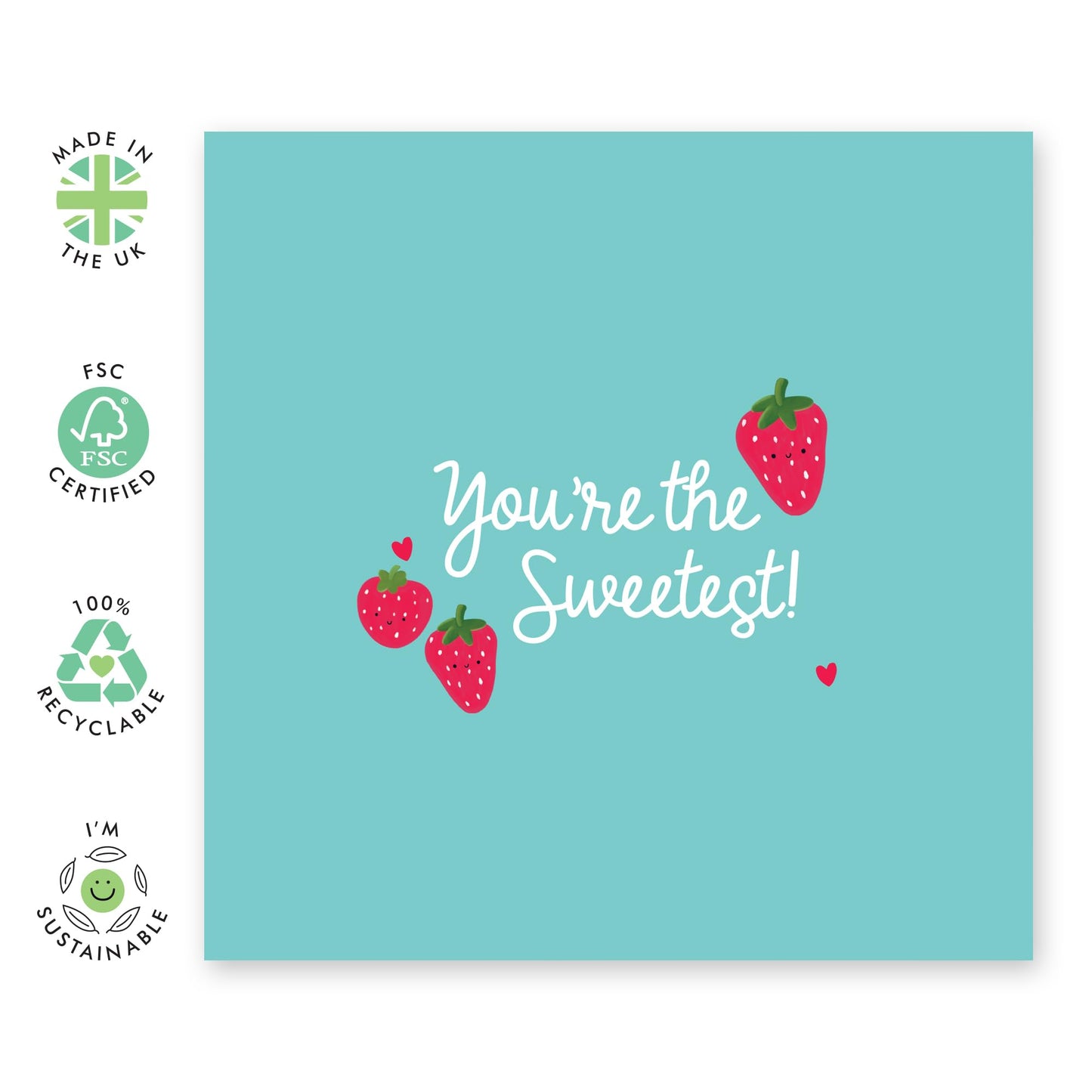Romantic Birthday Card For Partner - Everything Is Sweeter With You - Anniversary Card For Wife Husband - Valentines Card For Boyfriend Girlfriend - Comes With Stickers By Central 23