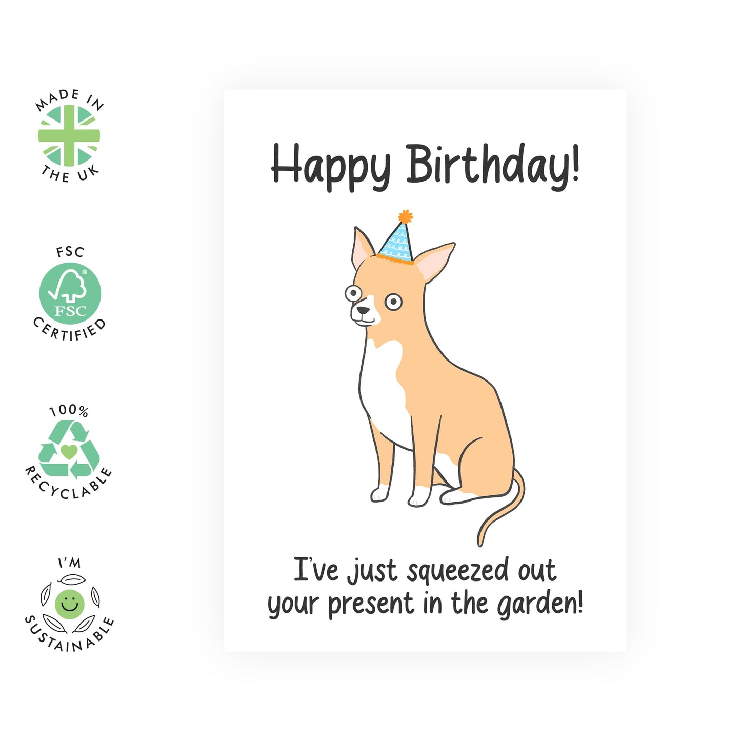 Best Friend Greeting Card For Women - Birthday Dog Squeezed Out Present- Heartfelt Greeting Cards For Bestie Bff - Gifts For Her Female Girlfriends - Comes With Fun Stickers By Central 23