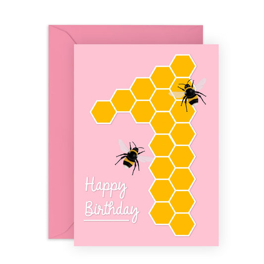 1 Year Old Birthday Card For Boys Girls - Happy Birthday Card Age One - Milestone Baby Card - First Bday - Gifts For Kids Son Daughter Niece Nephew - Comes With Fun Stickers - By Central 23