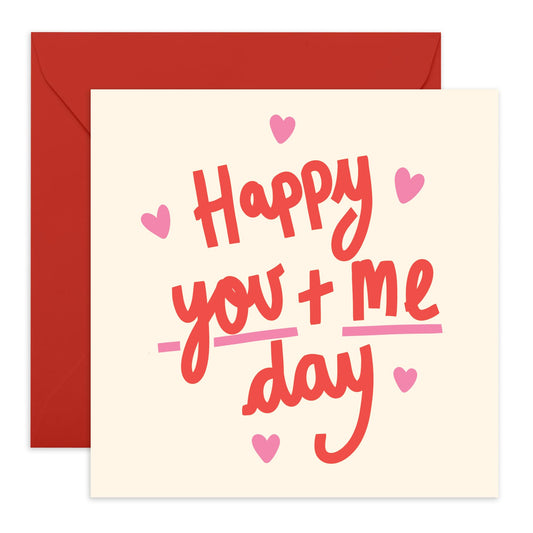 Anniversary Cards For Wife - Happy You And Me Day - Romantic Husband Anniversary Cards And Envelopes - Romantic Gifts For Her Him Boyfriend Girlfriend - Comes With Stickers By Central 23