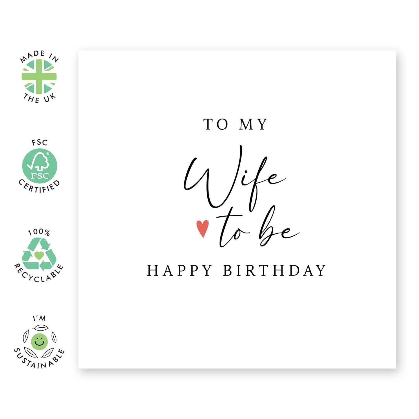 My Fiance's Birthday Card - 'To My Wife To Be' - Gifts for Her, Girlfriend, Couples, Ladies, Babe, Darling From Husband To Be - Engagement - Comes with Fun Stickers