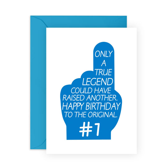 Dad Birthday Cards - Only A True Legend - Grandpa Grandad Birthday Gifts - Birthday Greeting Cards For Men - Dad Gifts From Daughter Or Son - Comes With Stickers - By Central 23