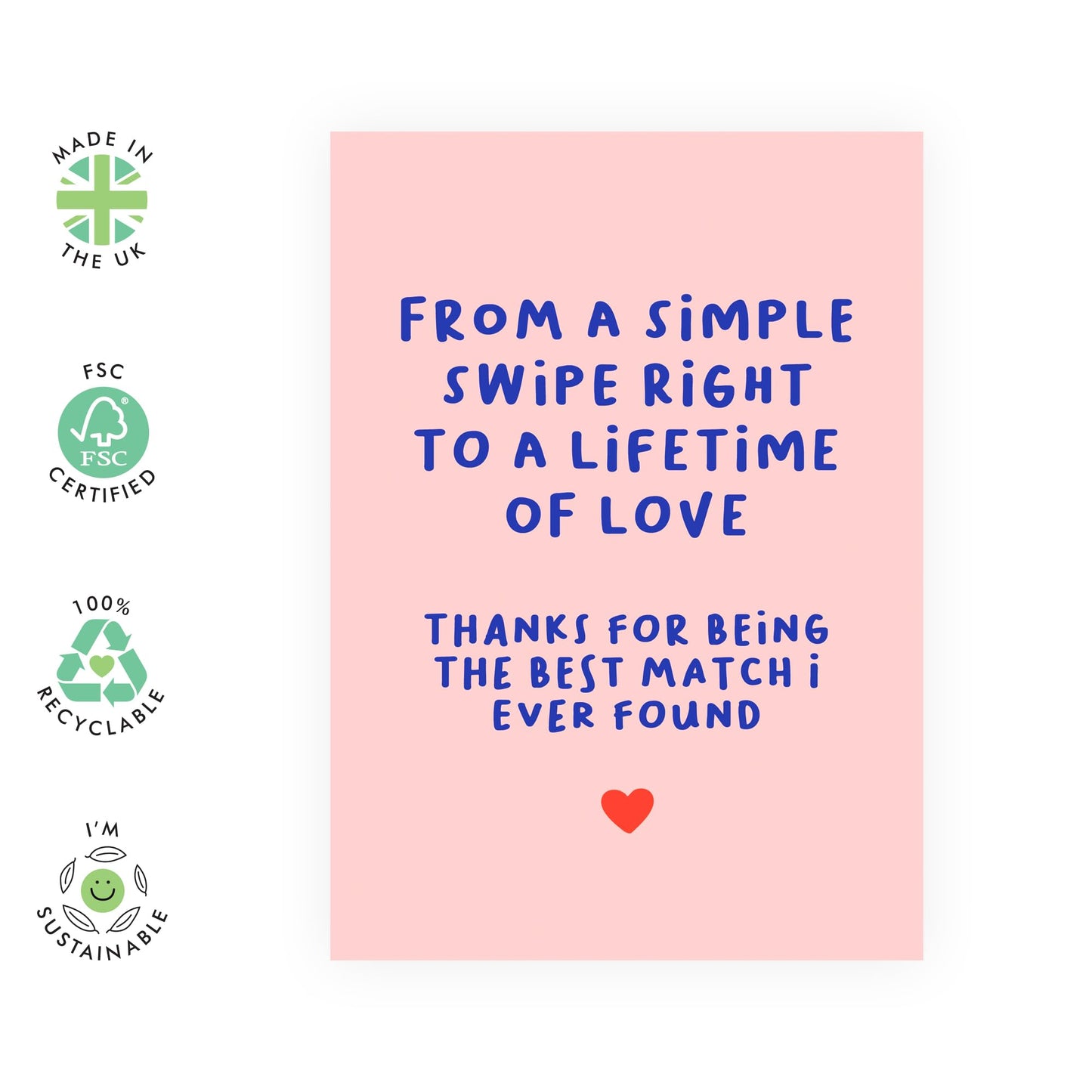 Valentines Day Card Girlfriend Boyfriend - Best Match I Ever Found - Anniversary Card Couple Fiance - Husband Wife Greeting Cards - Love Cards For Him Her - Comes With Stickers By Central 23