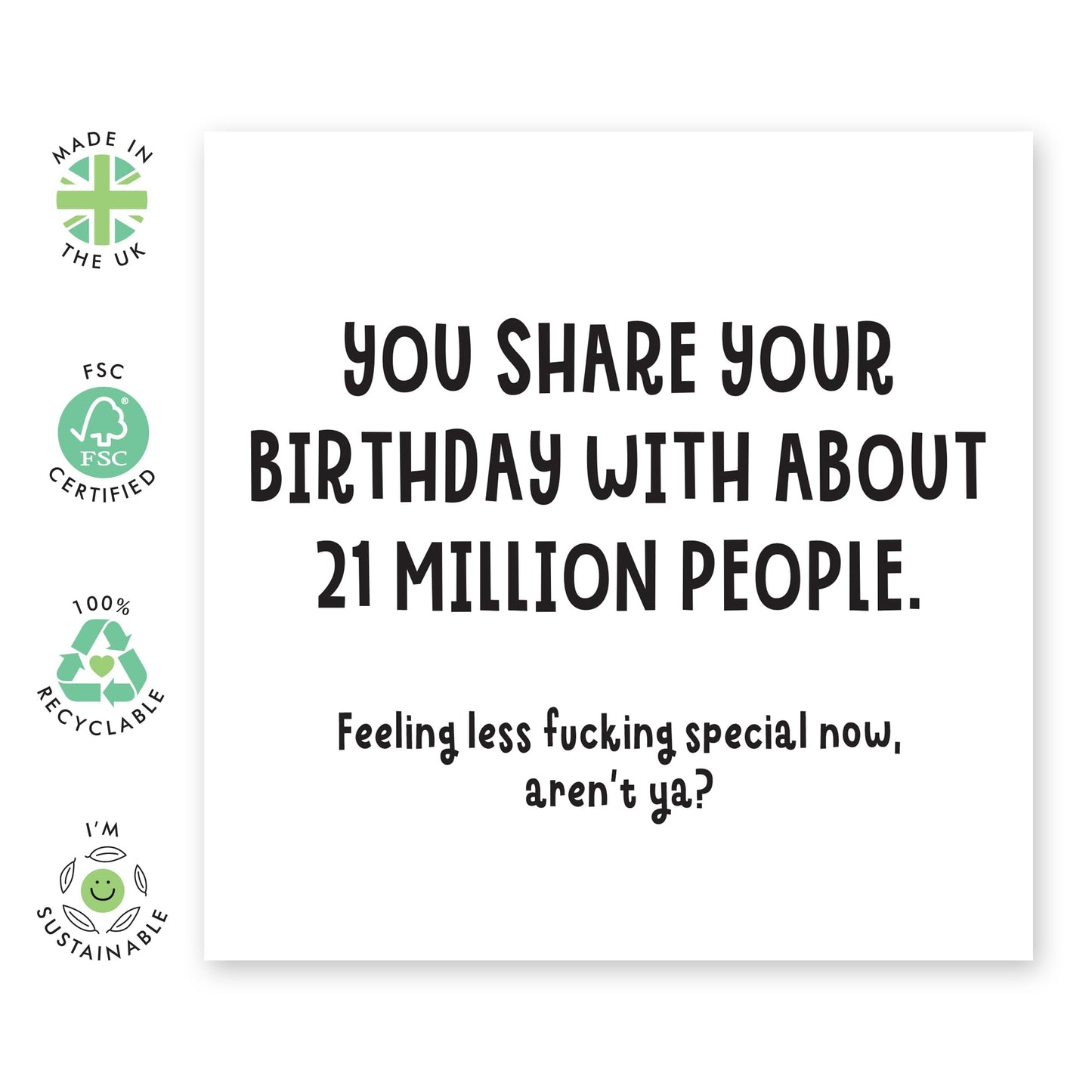 Rude Birthday Cards For Men Women - Brother Birthday Cards - Funny Birthday Gifts For Sister Friends Colleagues - Cards For Him Her - Comes With Stickers - By Central 23