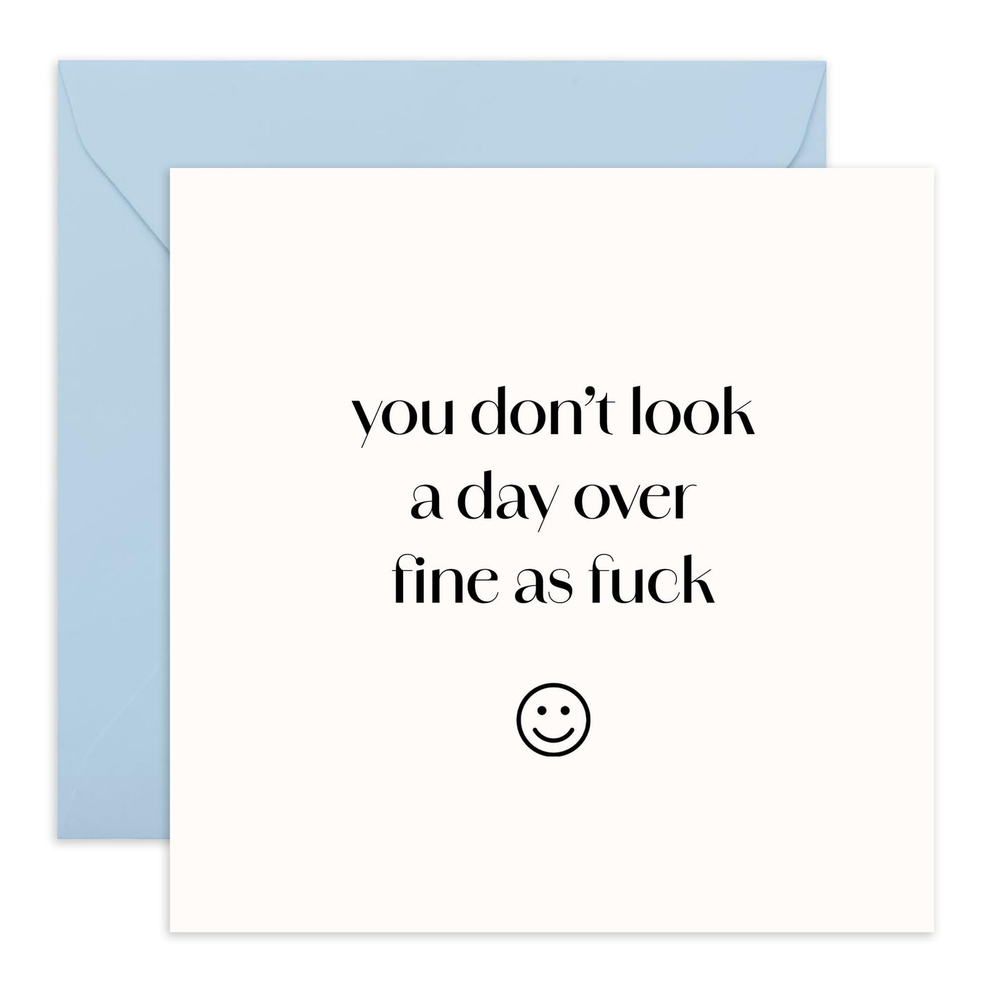 Rude Birthday Cards For Men Women - Fine As F*ck - Funny Birthday Card For Girlfriend Wife Sister - Friend Birthday Card Female - Gifts For Her - Comes With Fun Stickers - By Central 23