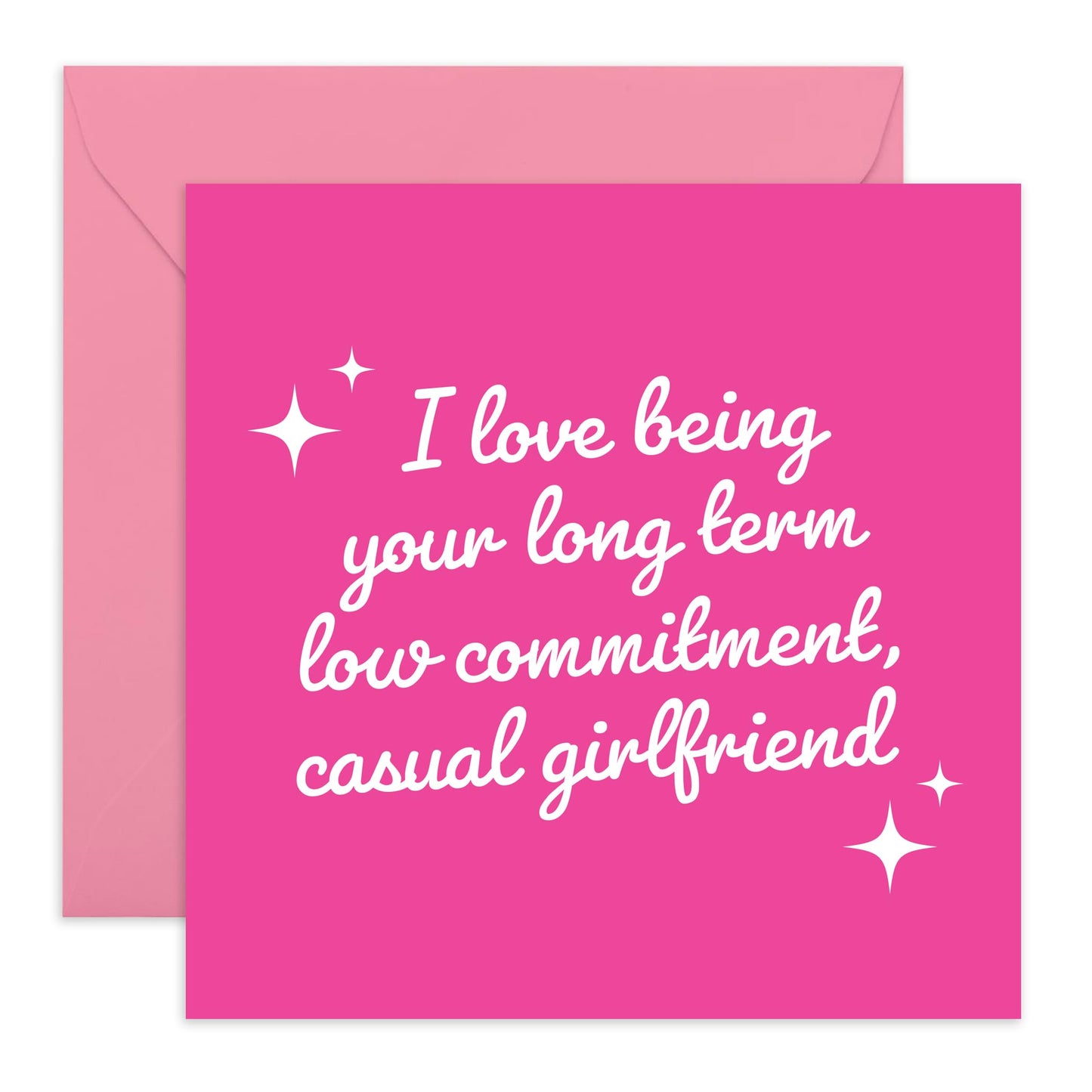 Girlfriend Anniversary Card - Gay Lesbian LGBTQ - Long Term Low Commitment - Best Friend Birthday Card For Her Women - Sweet Greeting Cards For Partner - Comes With Fun Stickers By Central 23