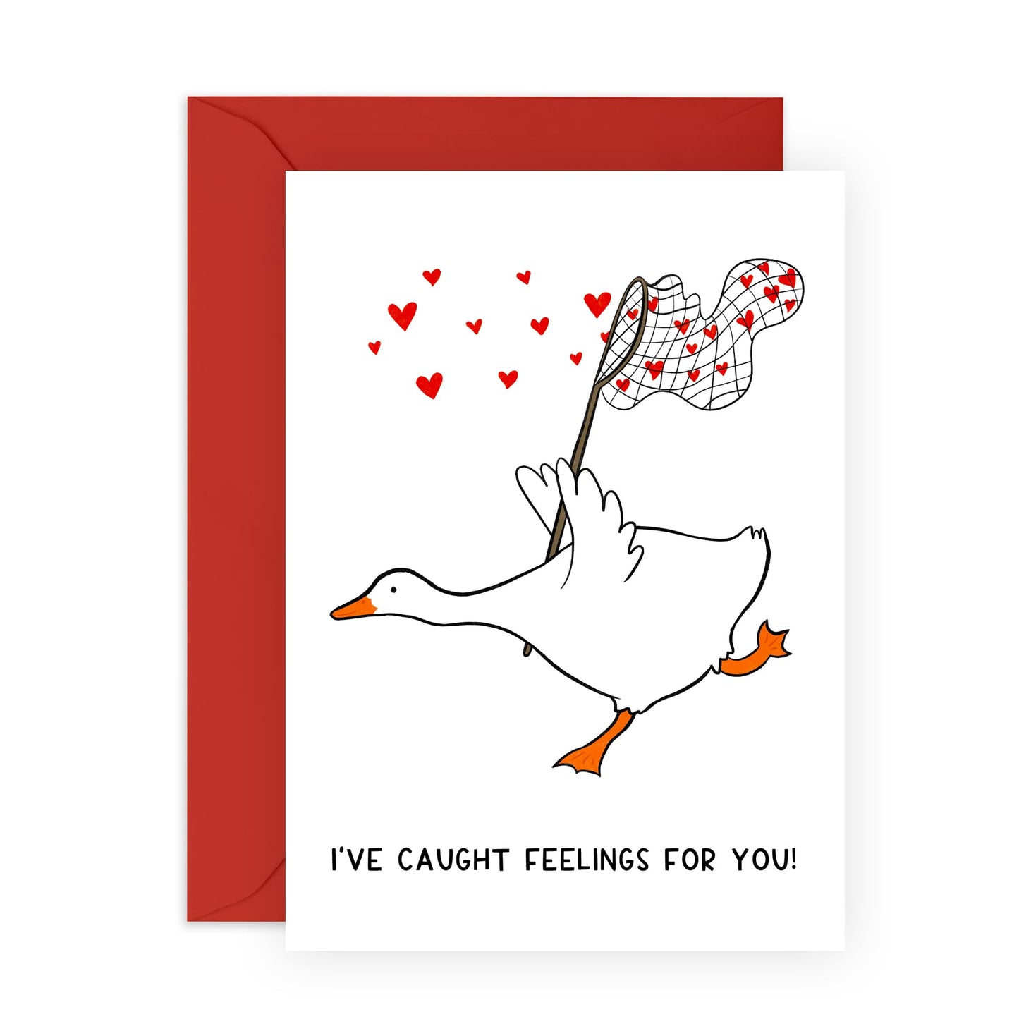 Valentines Day Cards For Her Funny - I've Caught Feelings For You - Anniversary Card For Gilrfriend Boyfriend Partner - You Are Loved Cards For Wife Husband - Comes With Fun Stickers - By Central 23