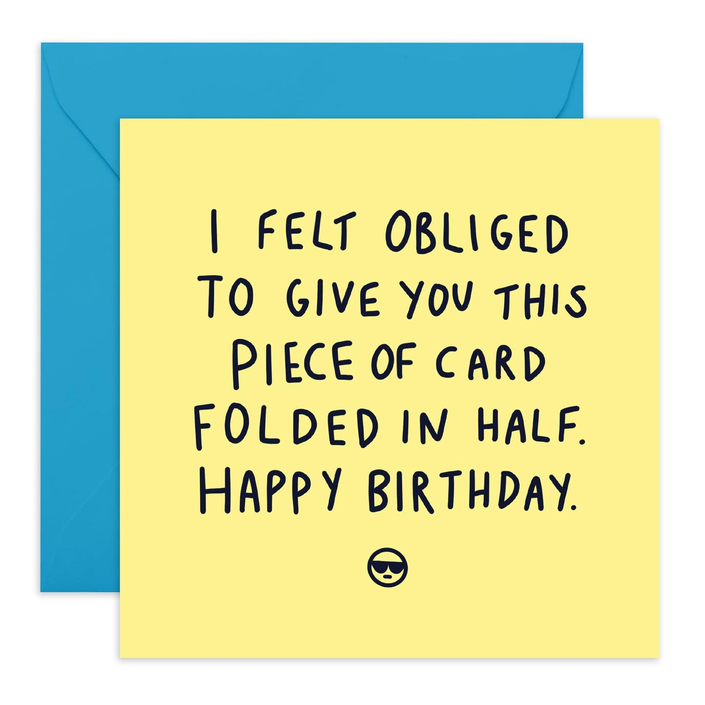 Funny Birthday Cards For Men - I Felt Obliged To Give Your This Card - Nephew Birthday Card - Best Friend Birthday Card - Gifts For Him Her - Comes With Fun Stickers By Central 23
