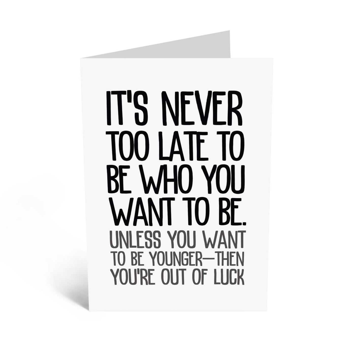 Funny Greeting Card - 'OUT OF LUCK' - Perfect for Celebrating Your Loved One's with a Touch of Humor - Ideal for Friends, Family, and Anyone Who Needs a Laugh - Comes With Stickers By Central 23