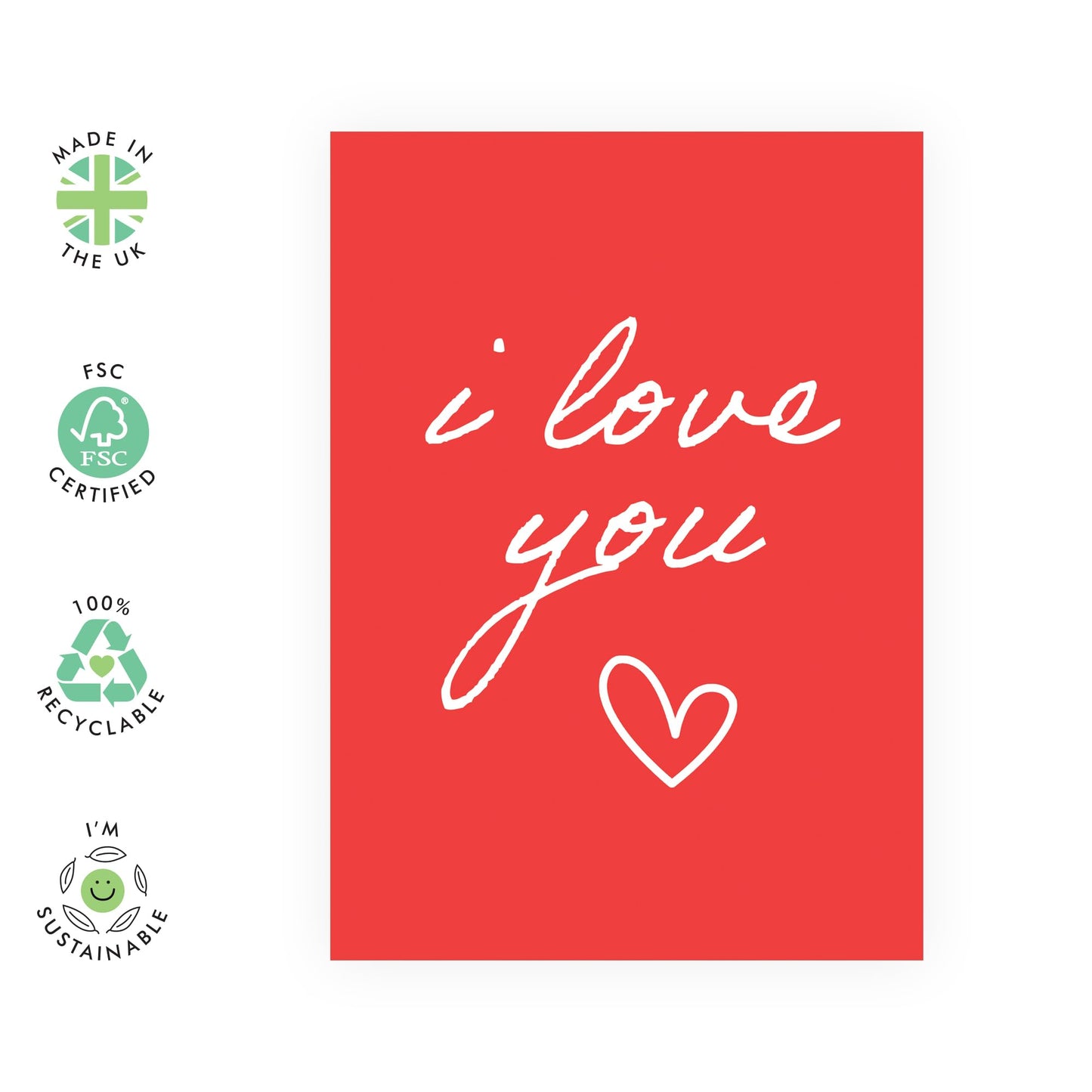 I Love You Card For Boyfriend Girlfriend Special Friend - Sweet Anniversary Card For Husband Wife Fiance Partner - Valentines Day Cards Him Her - Love Gifts - Comes With Cute Stickers By Central 23