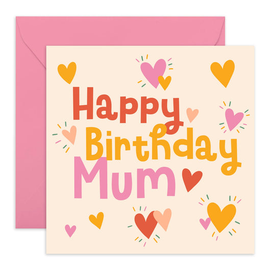 Mum Birthday Card For Her - Happy Birthday Mum - Cheeky Greeting Cards For Mum Mother Mummy - Gift From Husband Son Daughter - Comes With Fun Stickers By Central 23