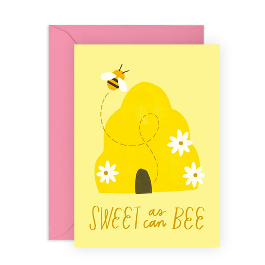 Charming Greeting Card - 'SWEET AS CAN BEE' - Perfect for Adding a Touch of Delight & Whimsy to Any Occasion - Ideal for Celebrations Announcements, or Just Because - Comes with Stickers by Central 23