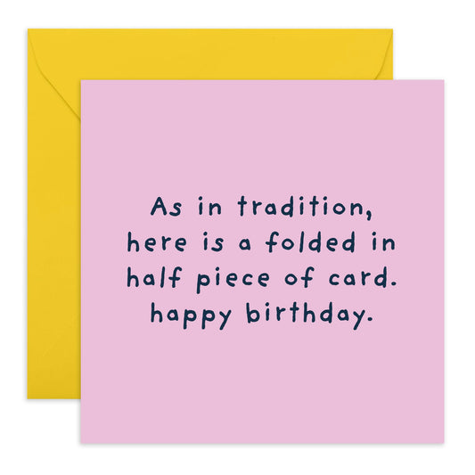 Funny Birthday Cards For Granddaughter - As Is Tradition Here's A Folded Piece Of Card - Sarcastic Greeting Cards For Sister Mum Aunt - Gifts For Her Women - Comes With Fun Stickers By Central 23