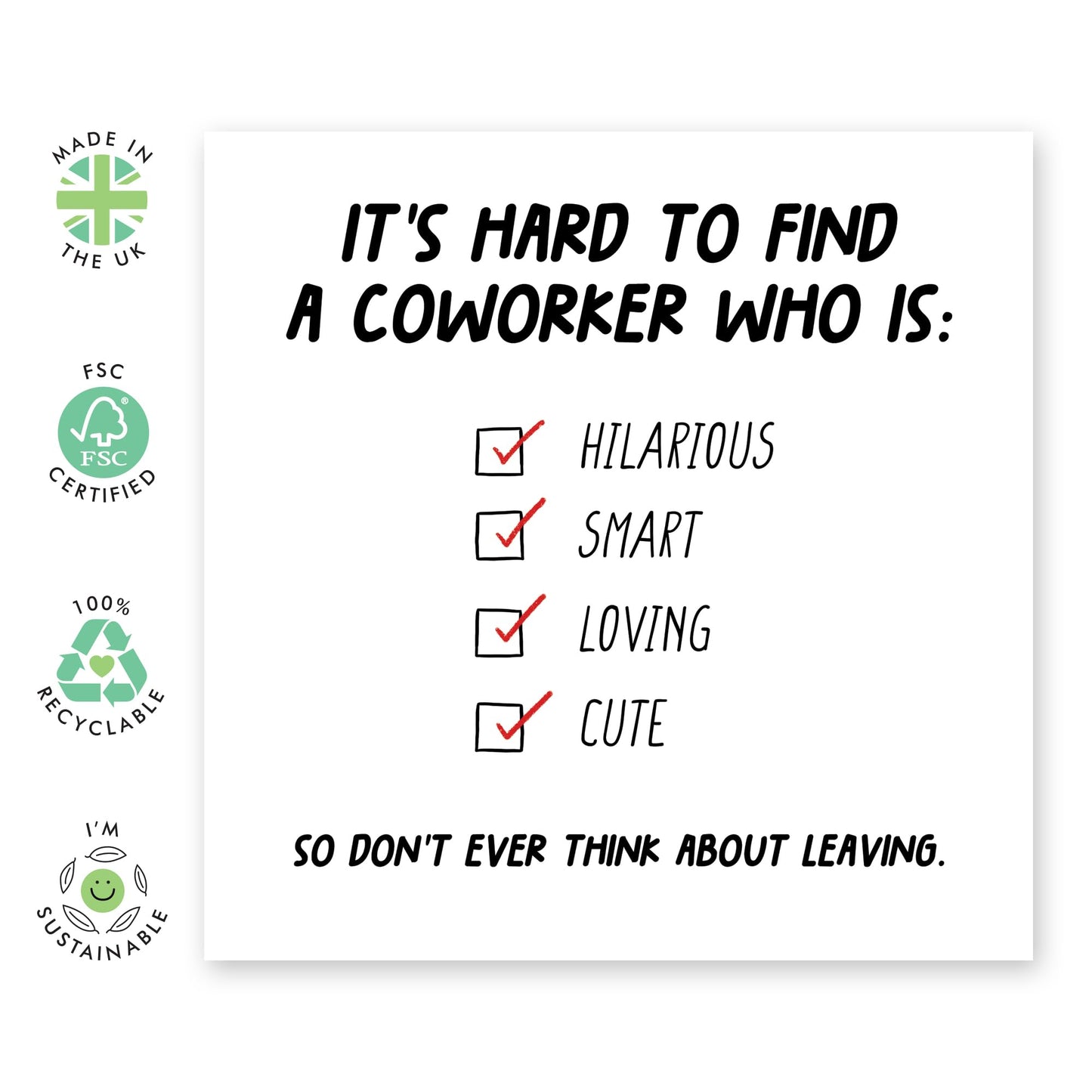 Coworker Birthday Card - Employment Anniversary Cards For Colleagues - Leaving Cards For Colleagues - Funny Greeting Cards For Boss Employer Work Friends - Comes With Fun Stickers By Central 23