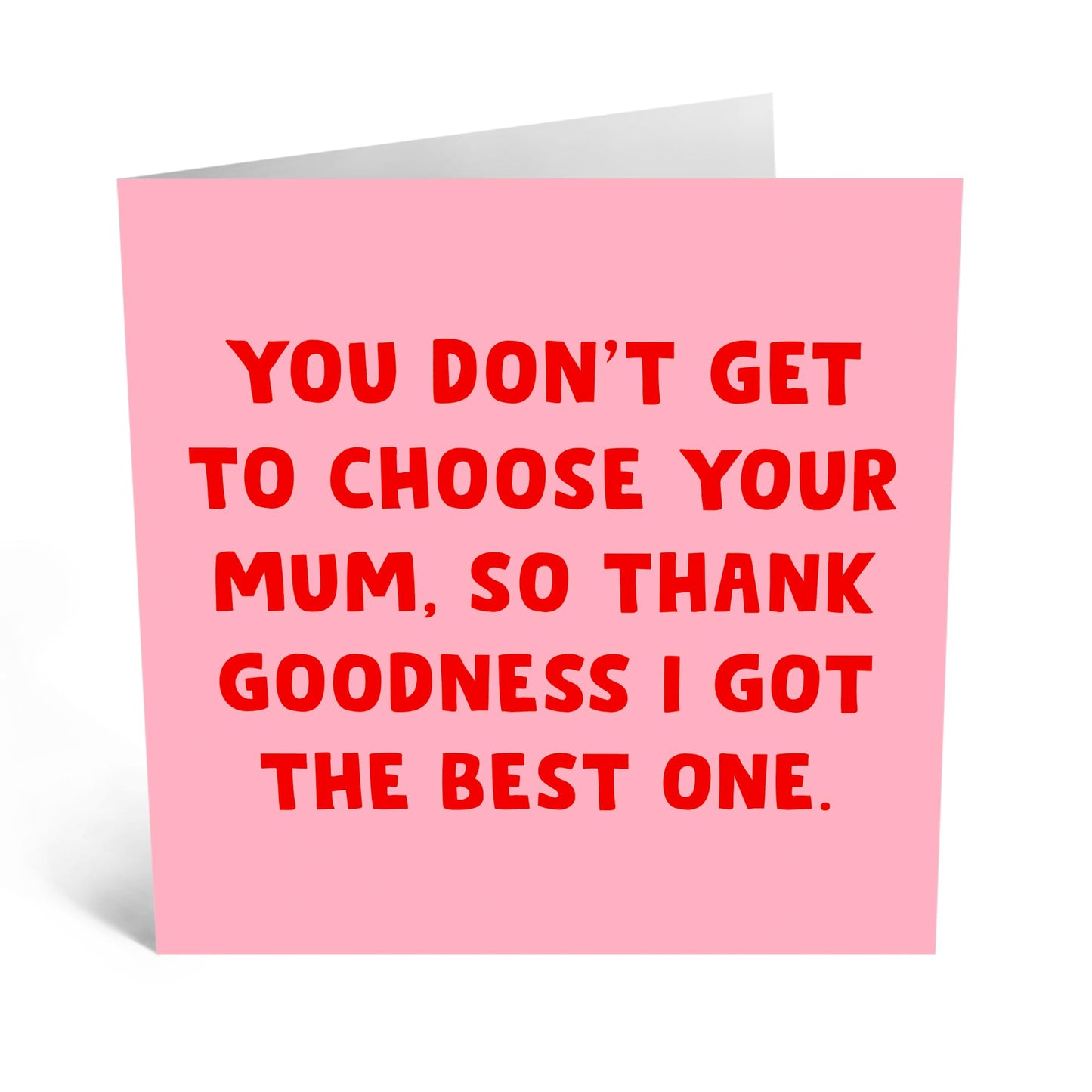Funny Mum Greeting Card - 'Thank Goodness' - Birthday Card Gifts For Mum, Mama, Mummy, Mam, Her, Women, Ladies from Family - Heartfelt and Humorous Mothers Day Card - Comes with Fun Stickers