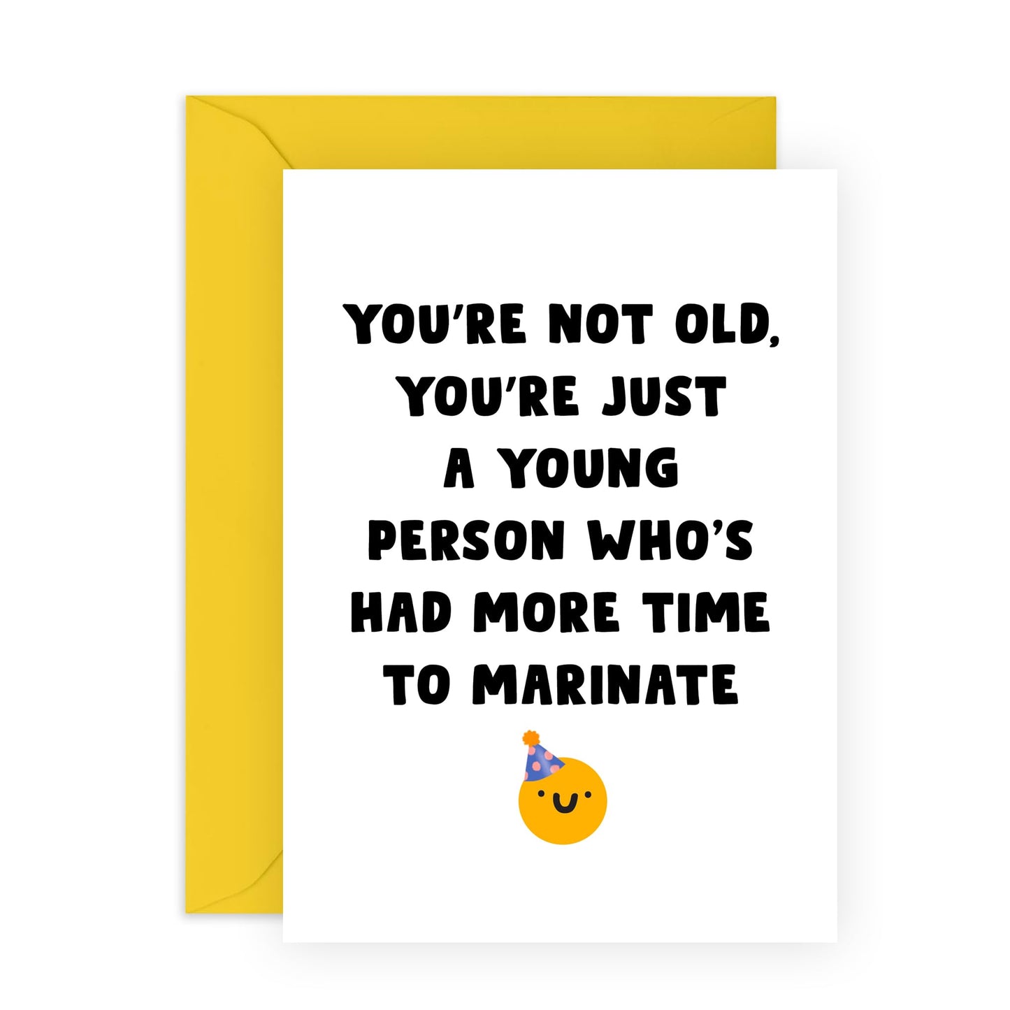 Dad Birthday Card - You're Not Old... More Time To Marinate - Grandpa Birthday Cards - Gifts For Him Her Mum Nan Aunt Uncle Husband Wife - Comes With Stickers And Envelopes By Central 23