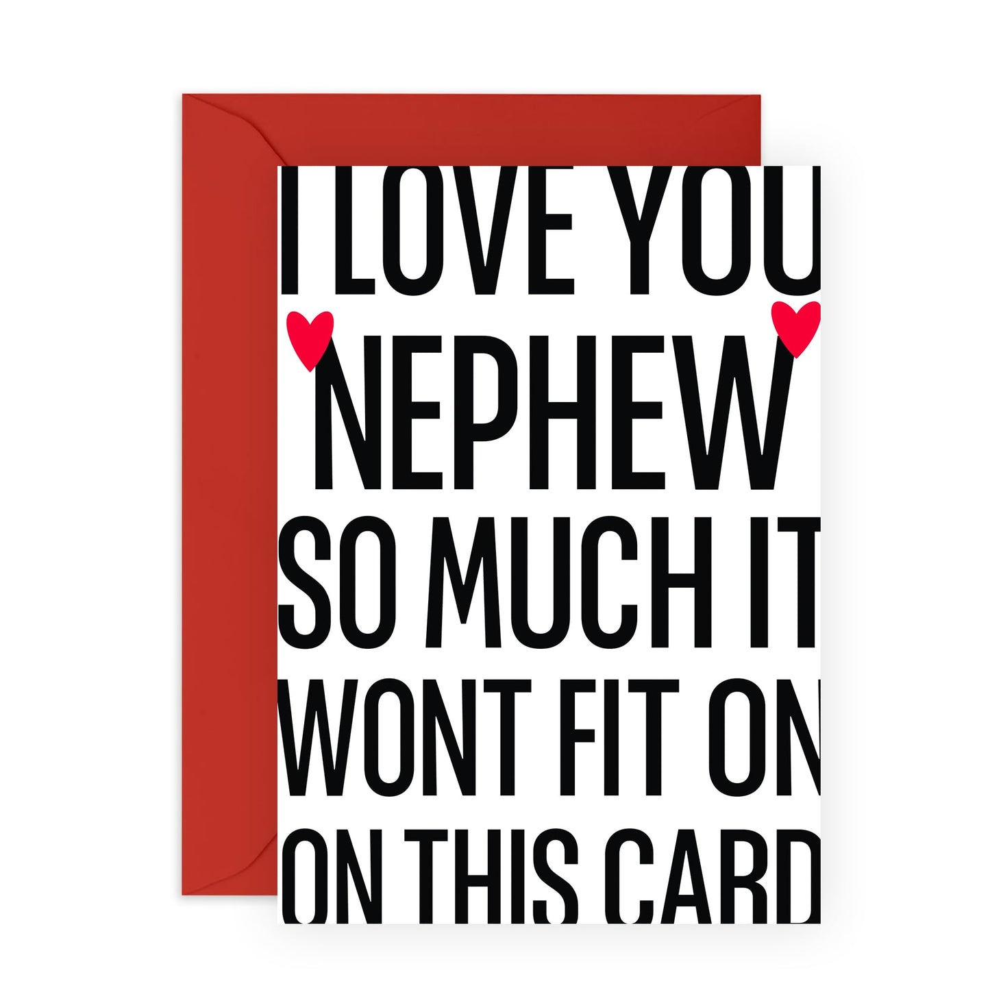 Nephew Birthday Card From Aunt Uncle - Nephew I Love You So Much - Love Cards For Him - Thank You, Congratulations, Appreciation Gifts For Men - Comes With Fun Stickers By Central 23