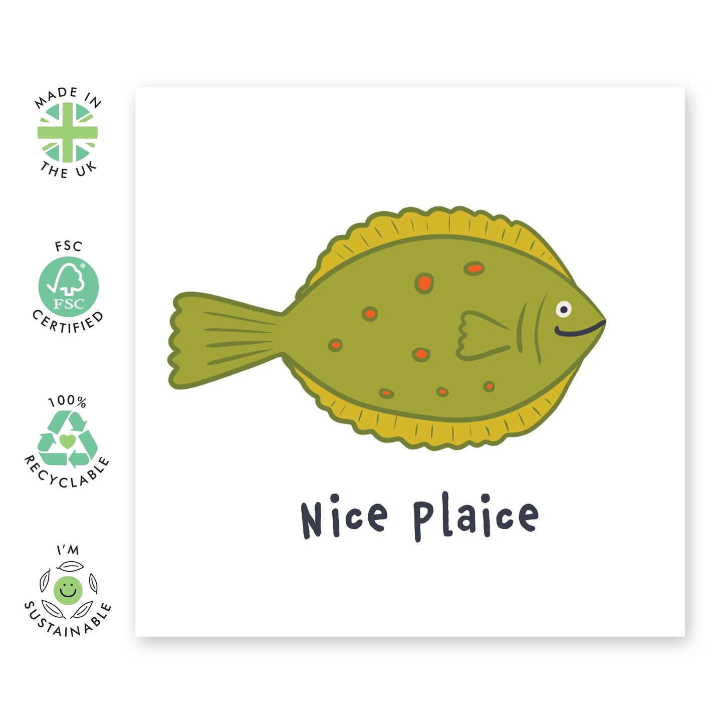 Congratulations Card For New House - Nice Plaice - New Home Card For Men Women - New Home Owners - Moving Away - New House Cards Congrats Gifts - Comes With Stickers By Central 23