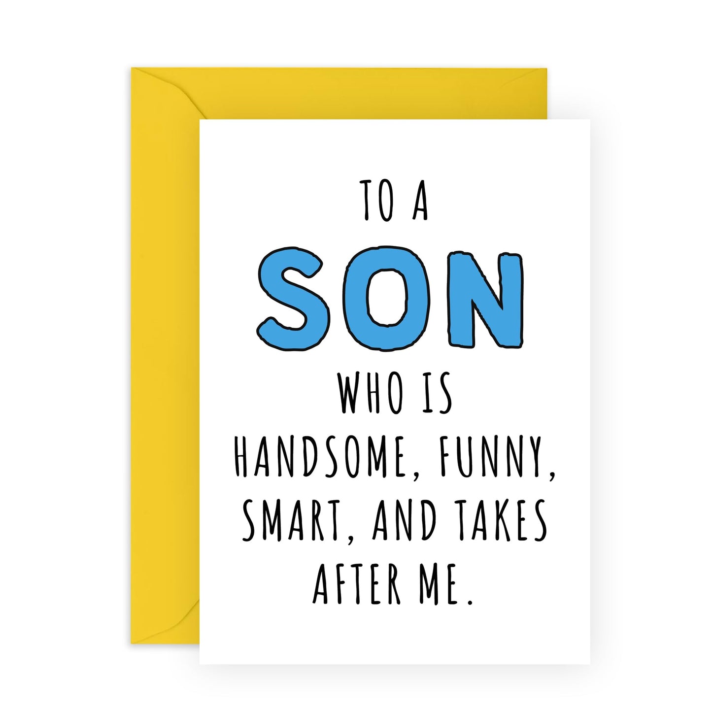 Sweet Birthday Cards For Men - Son - Birthday Greeting Cards For Son - From Mummy Daddy - Comes With Fun Stickers By Central 23