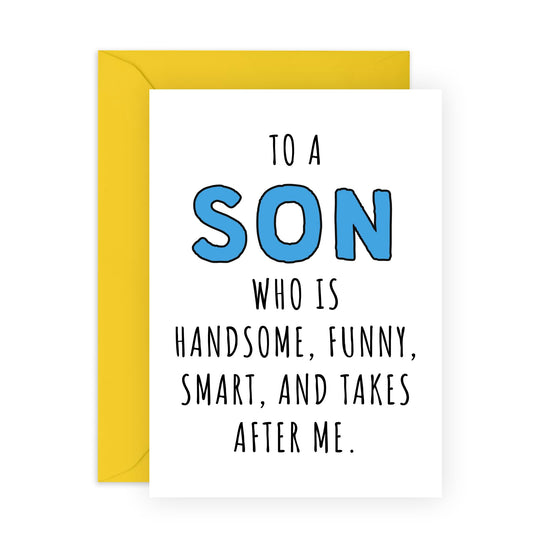 Sweet Birthday Cards For Men - Son - Birthday Greeting Cards For Son - From Mummy Daddy - Comes With Fun Stickers By Central 23